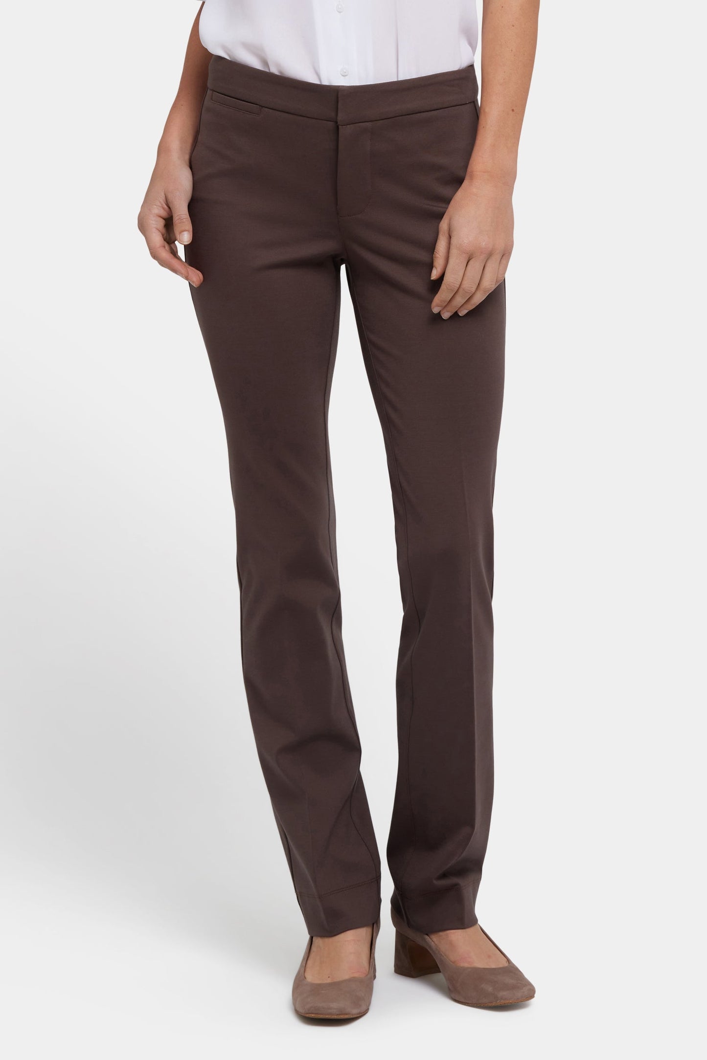 Slim Trouser Pants - Coffee Bean