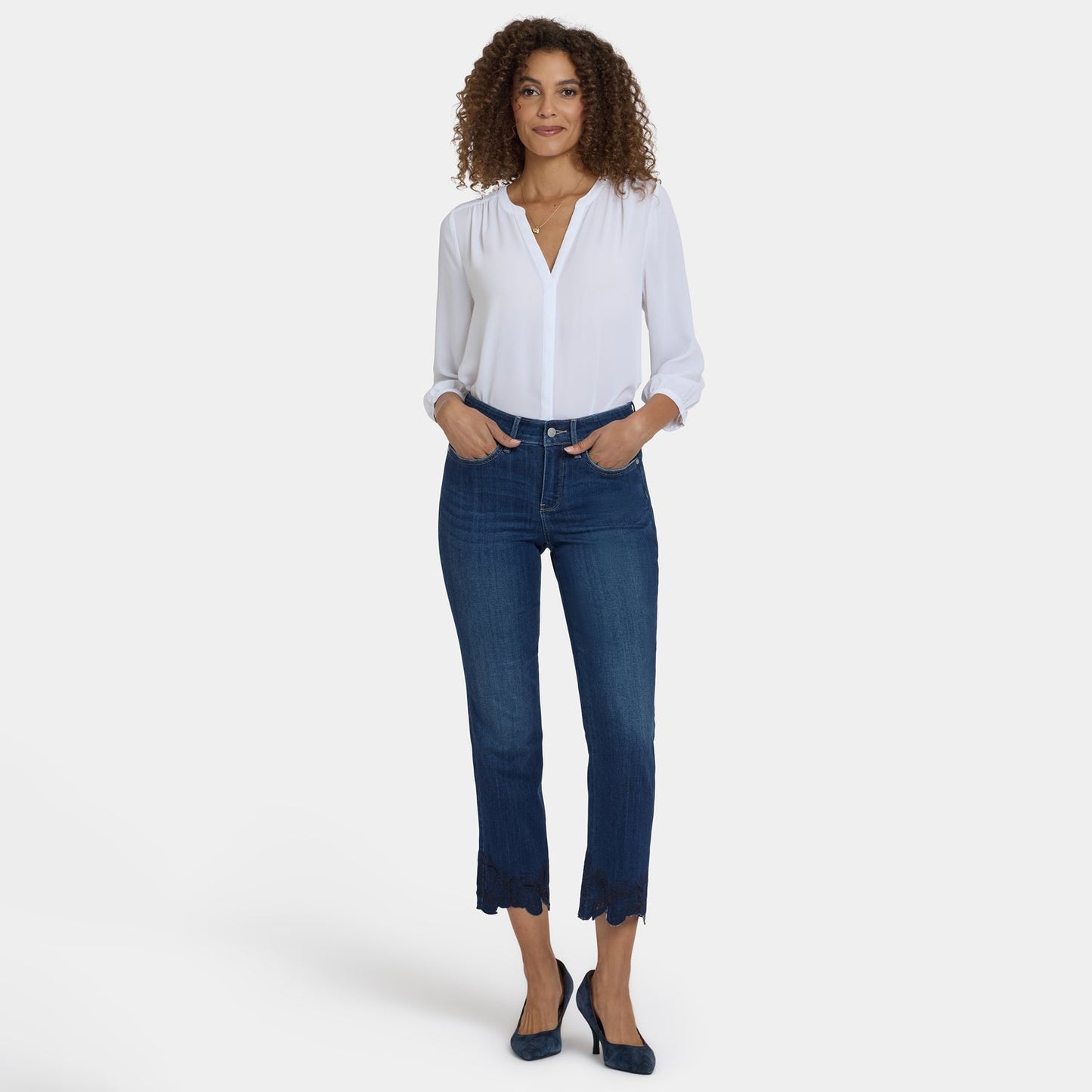 Marilyn Straight Ankle Jeans - Wonderland