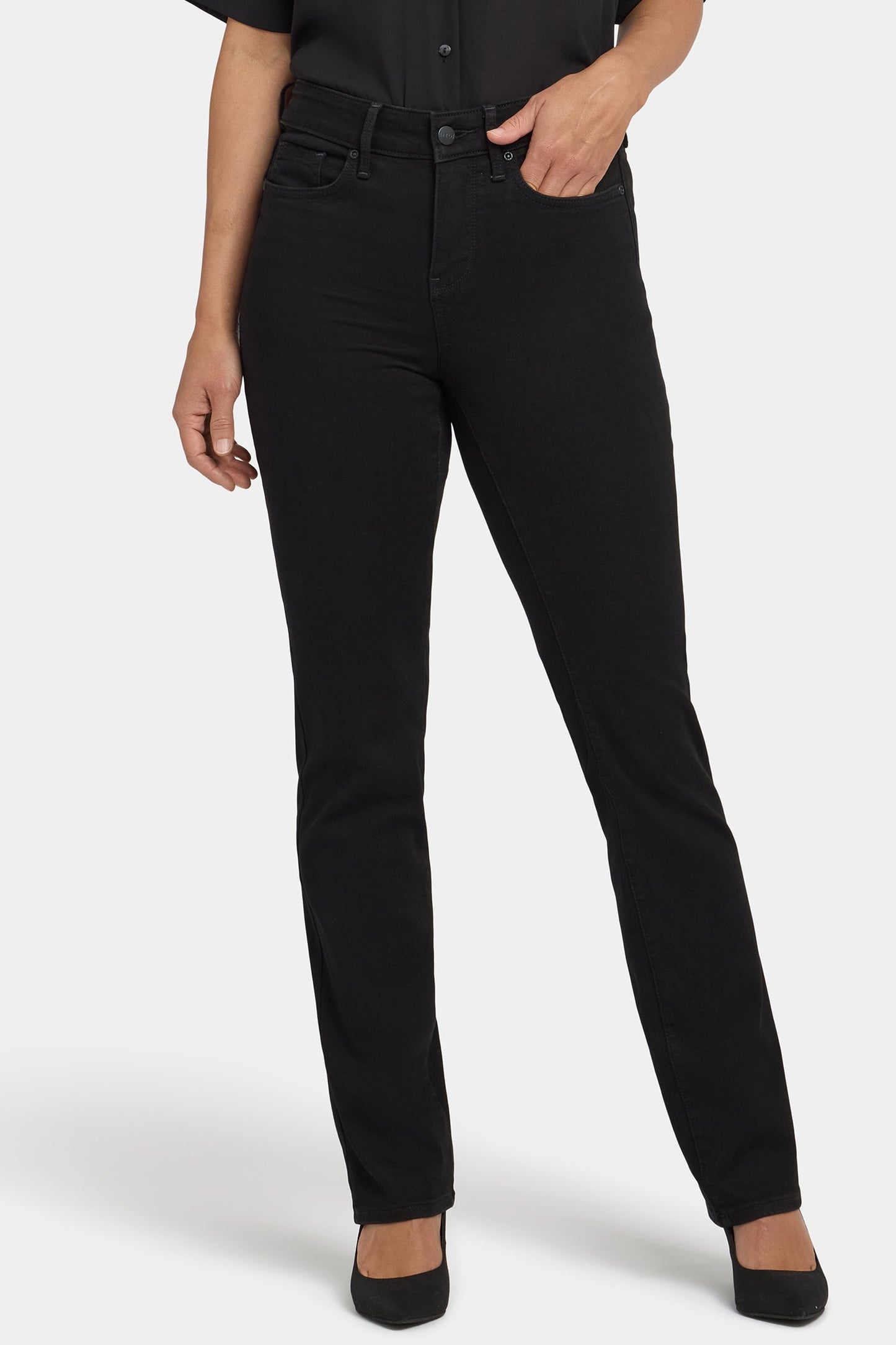 Marilyn Straight Jeans - Black Rinse