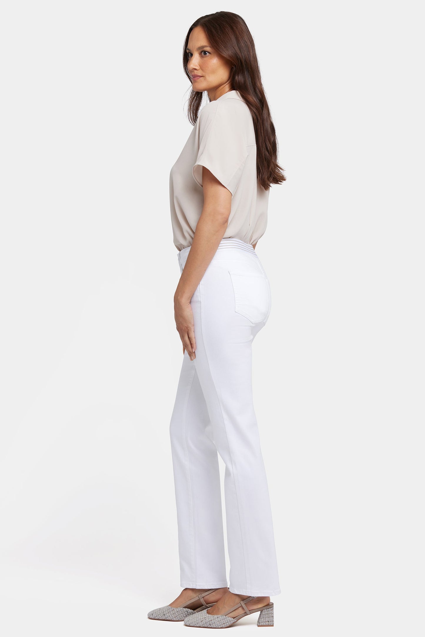 No Gapper™ Marilyn Straight Jeans - Optic White