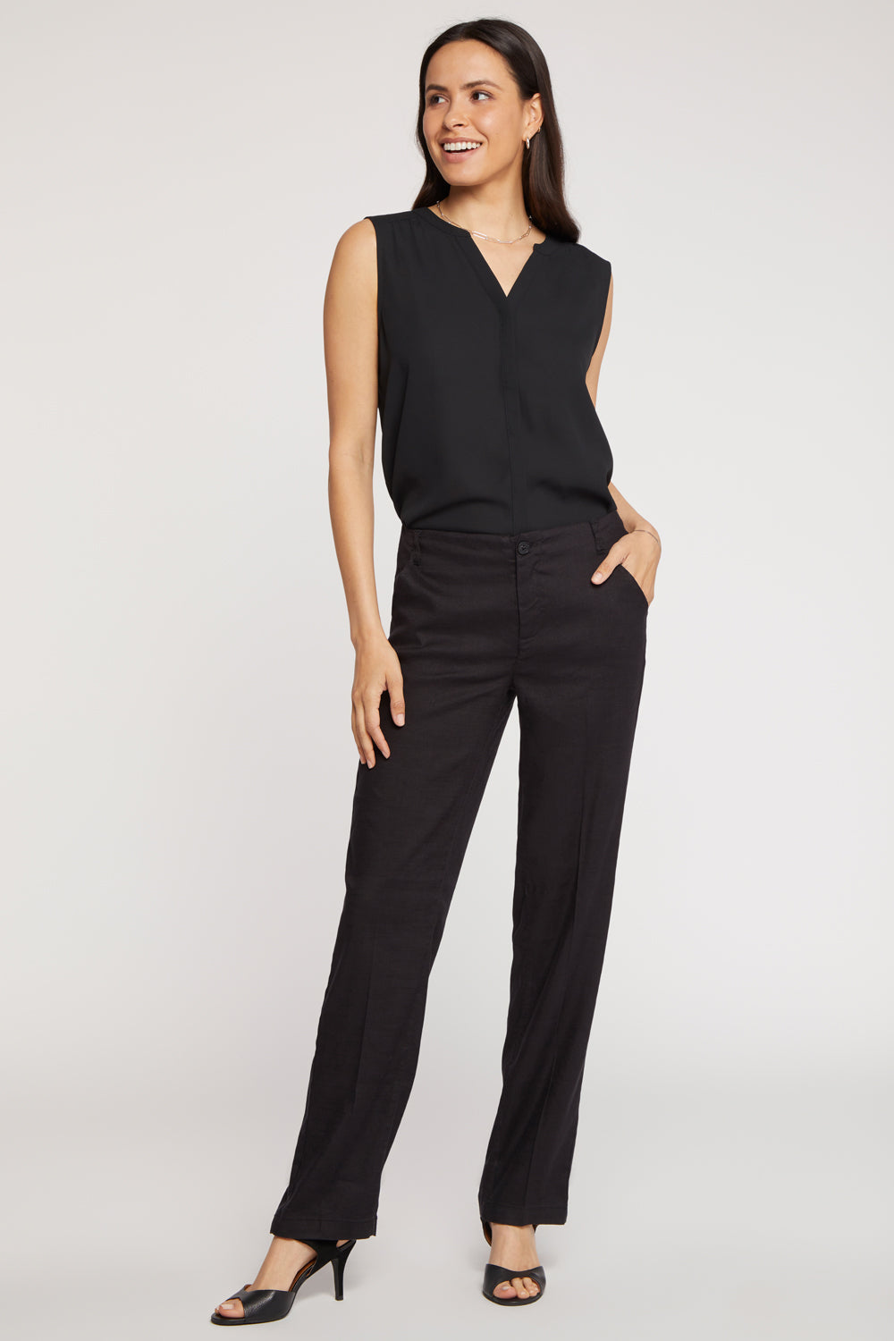 Marilyn Straight Pants - Black