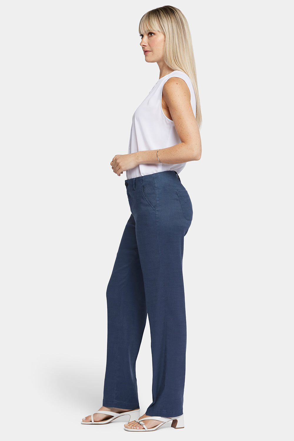 Marilyn Straight Pants - Oxford Navy