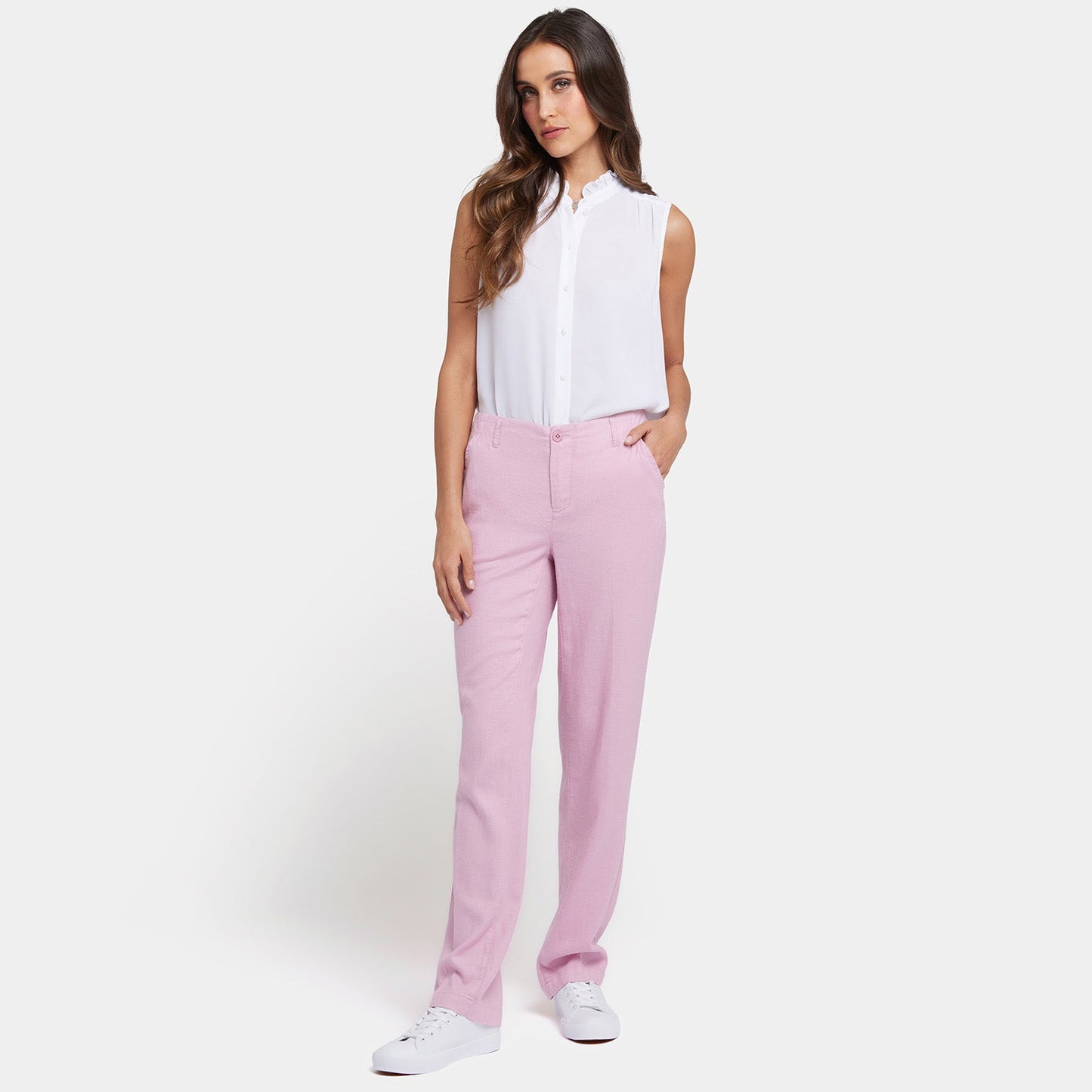 Marilyn Straight Pants - Pink Nectar