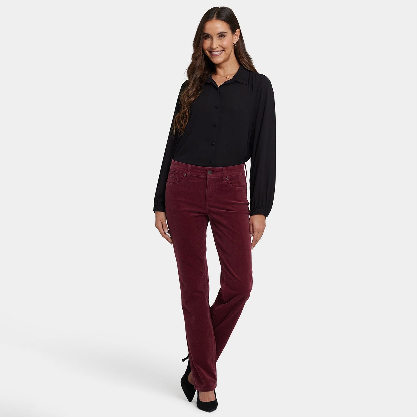 Marilyn Straight Pants - Sienna Red