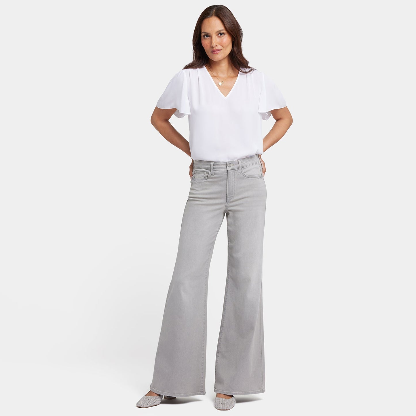 Mia Palazzo Jeans - Grenada Mist