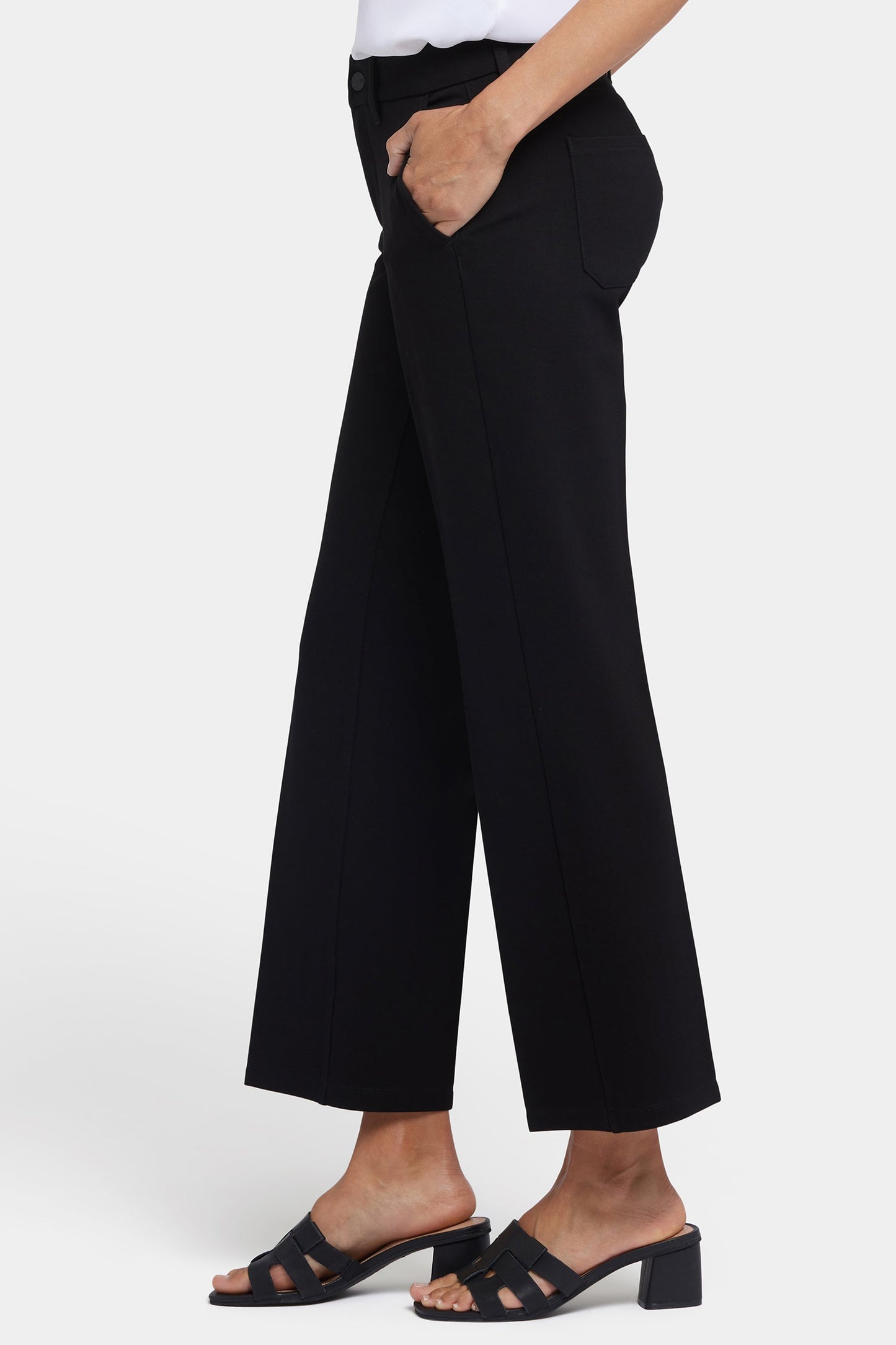 Straight Trouser Pants - Black