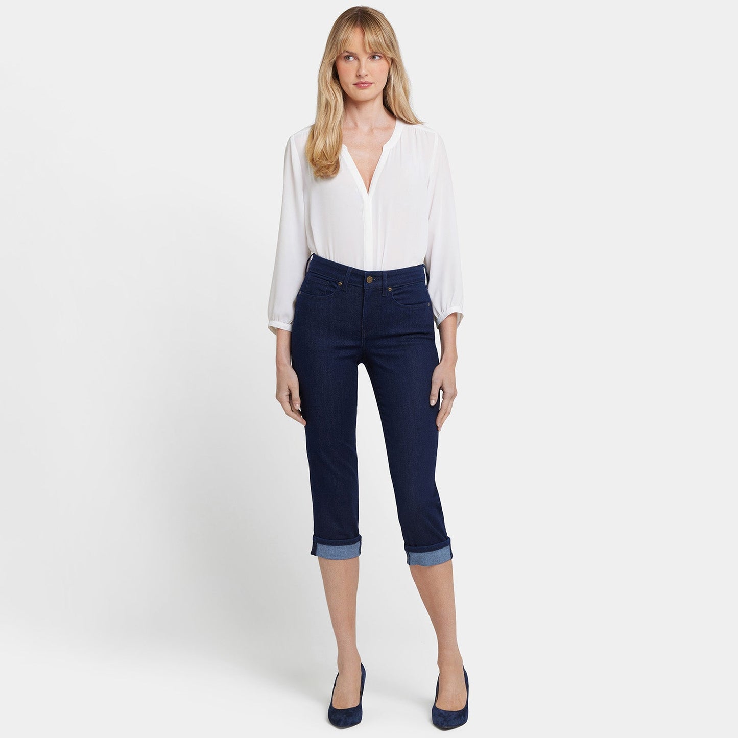Marilyn Straight Crop Jeans - Rinse