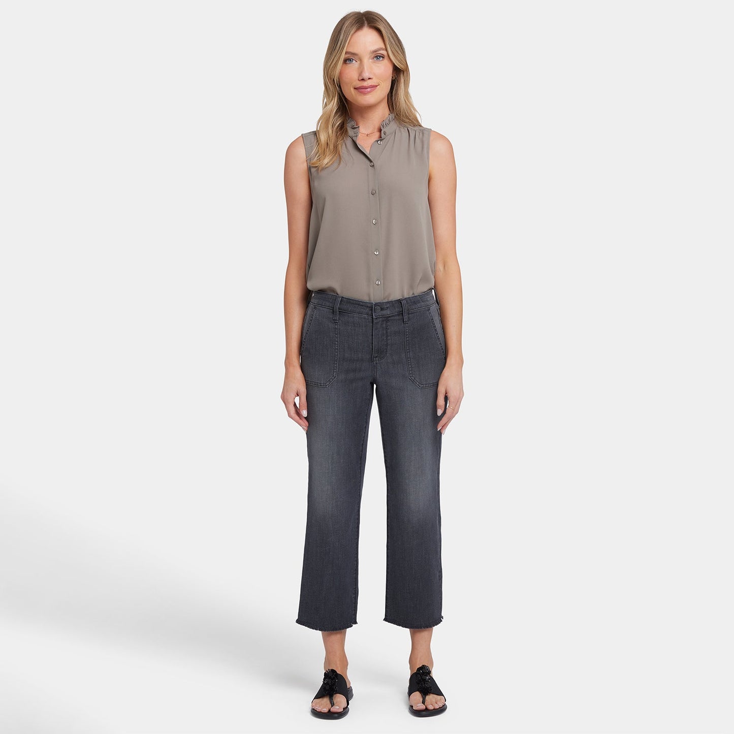Relaxed Piper Crop Jeans - Castile Dream