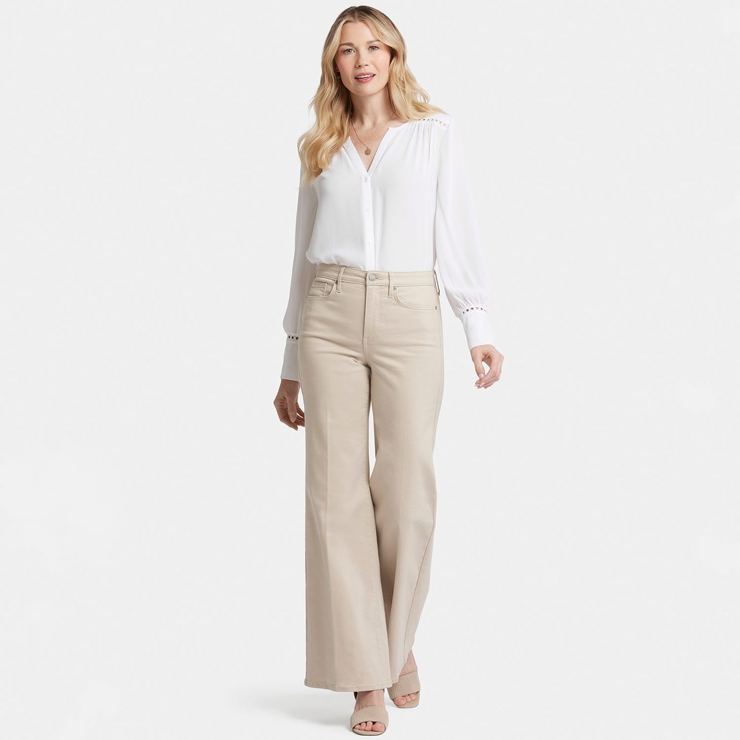 Mia Palazzo Jeans - Feather