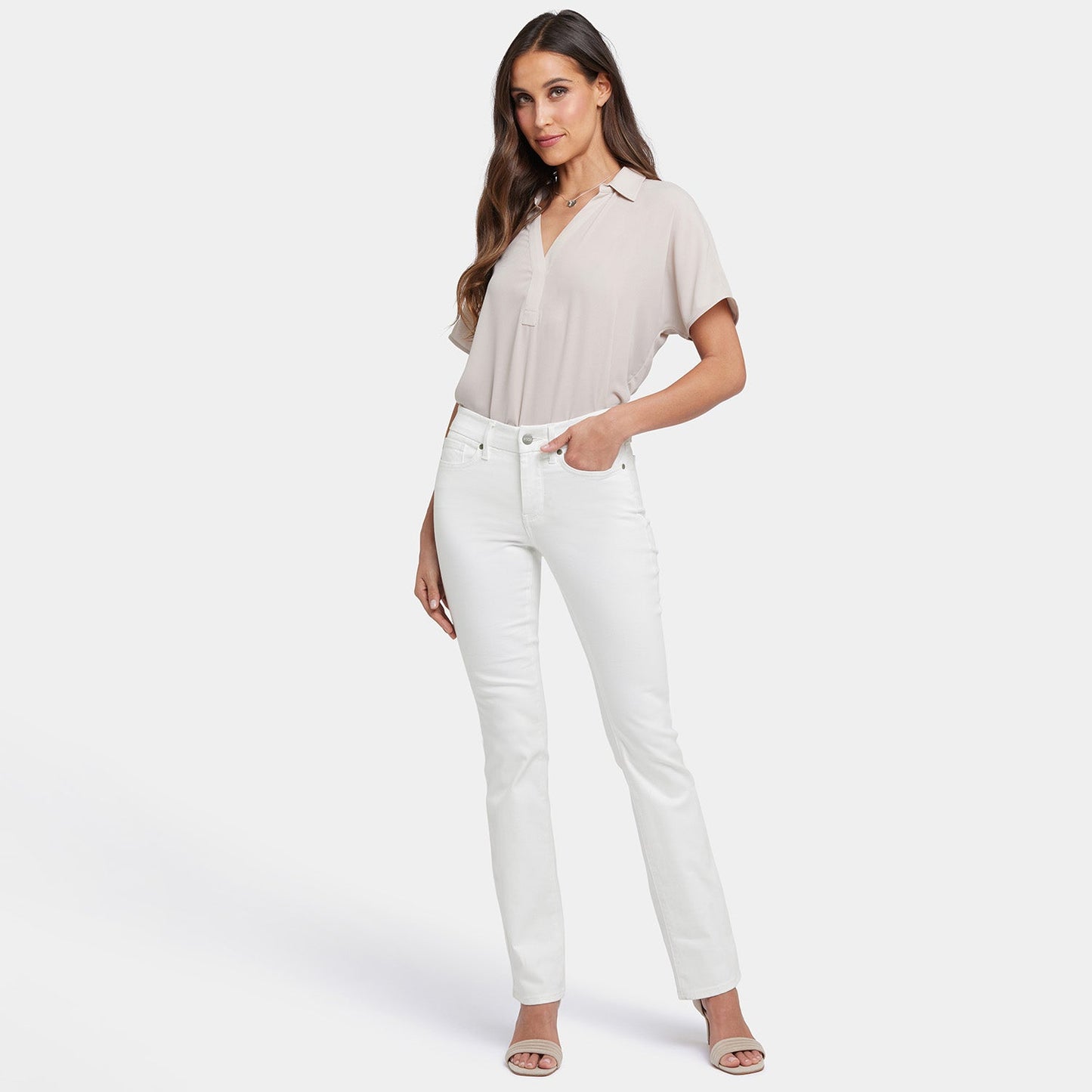 Waist-Match™ Marilyn Straight Jeans - Optic White