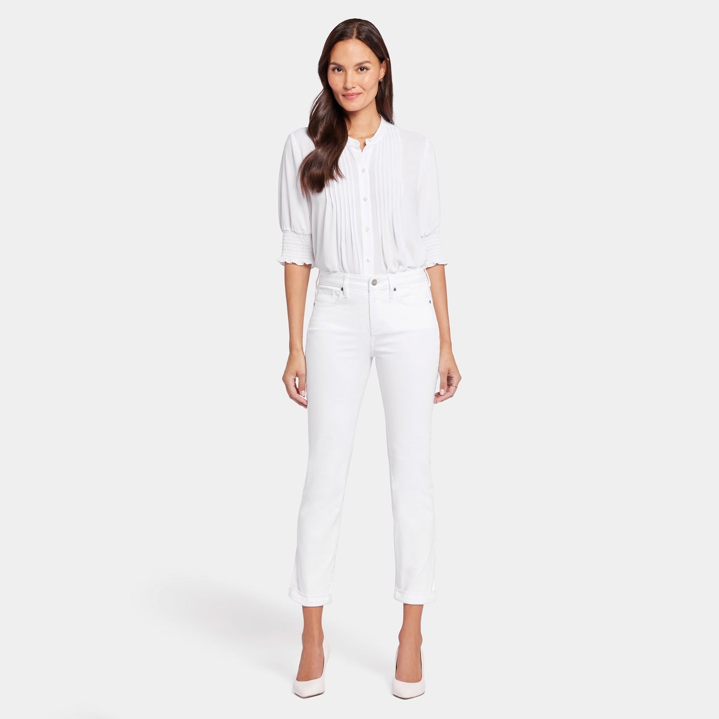 Sheri Slim Ankle Jeans - Optic White