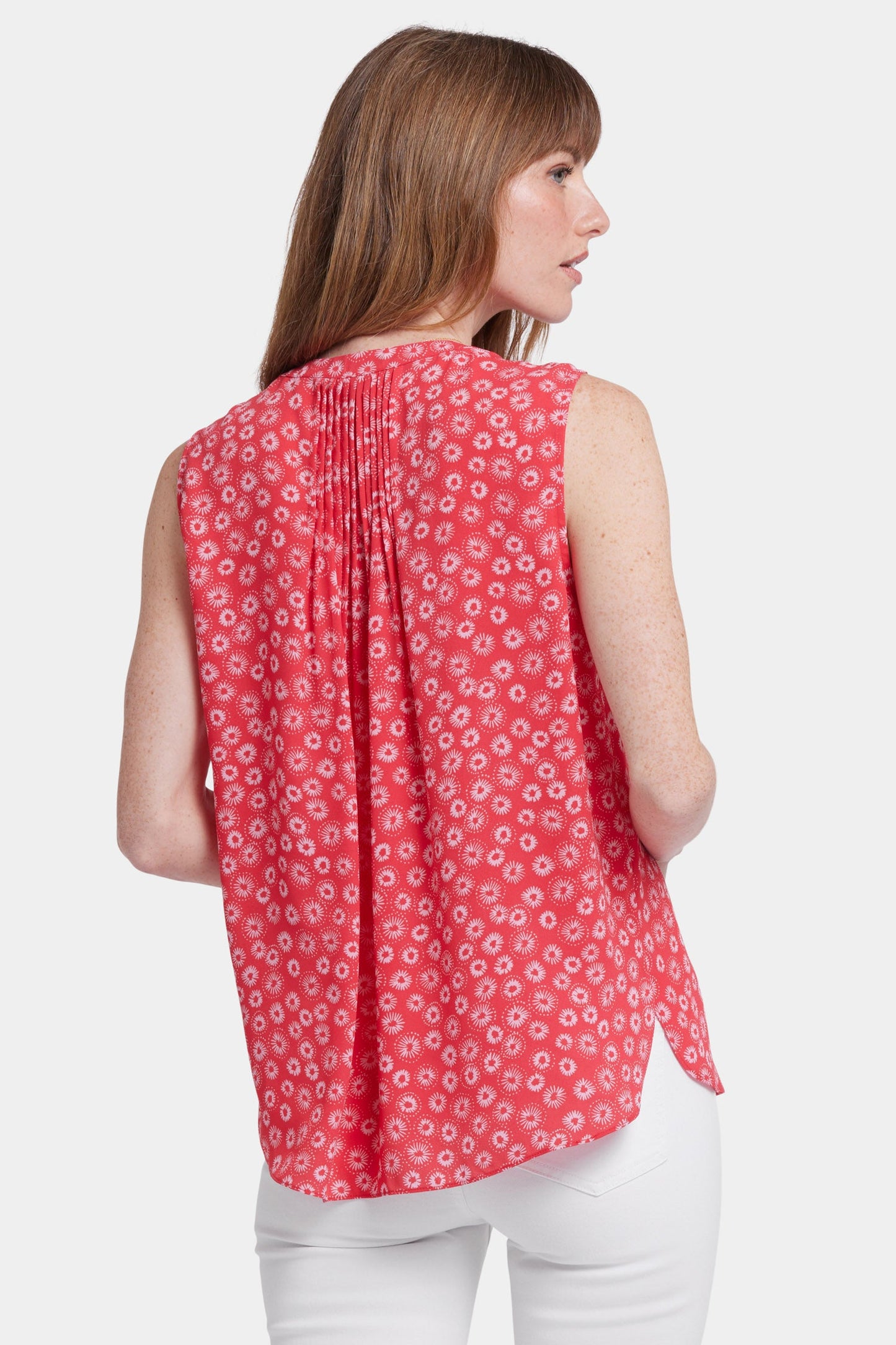 Sleeveless Pintuck Blouse - Teresita