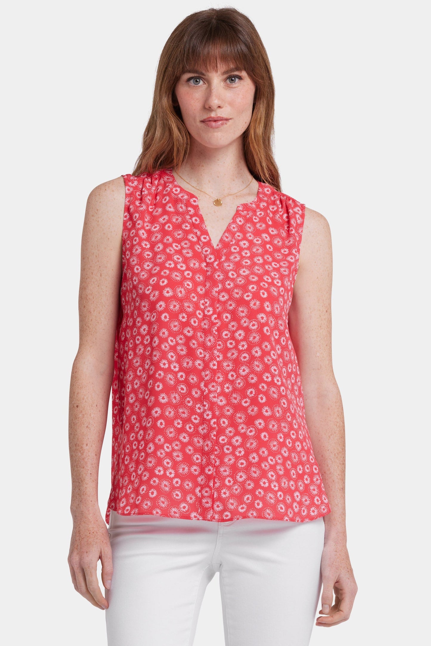Sleeveless Pintuck Blouse - Teresita