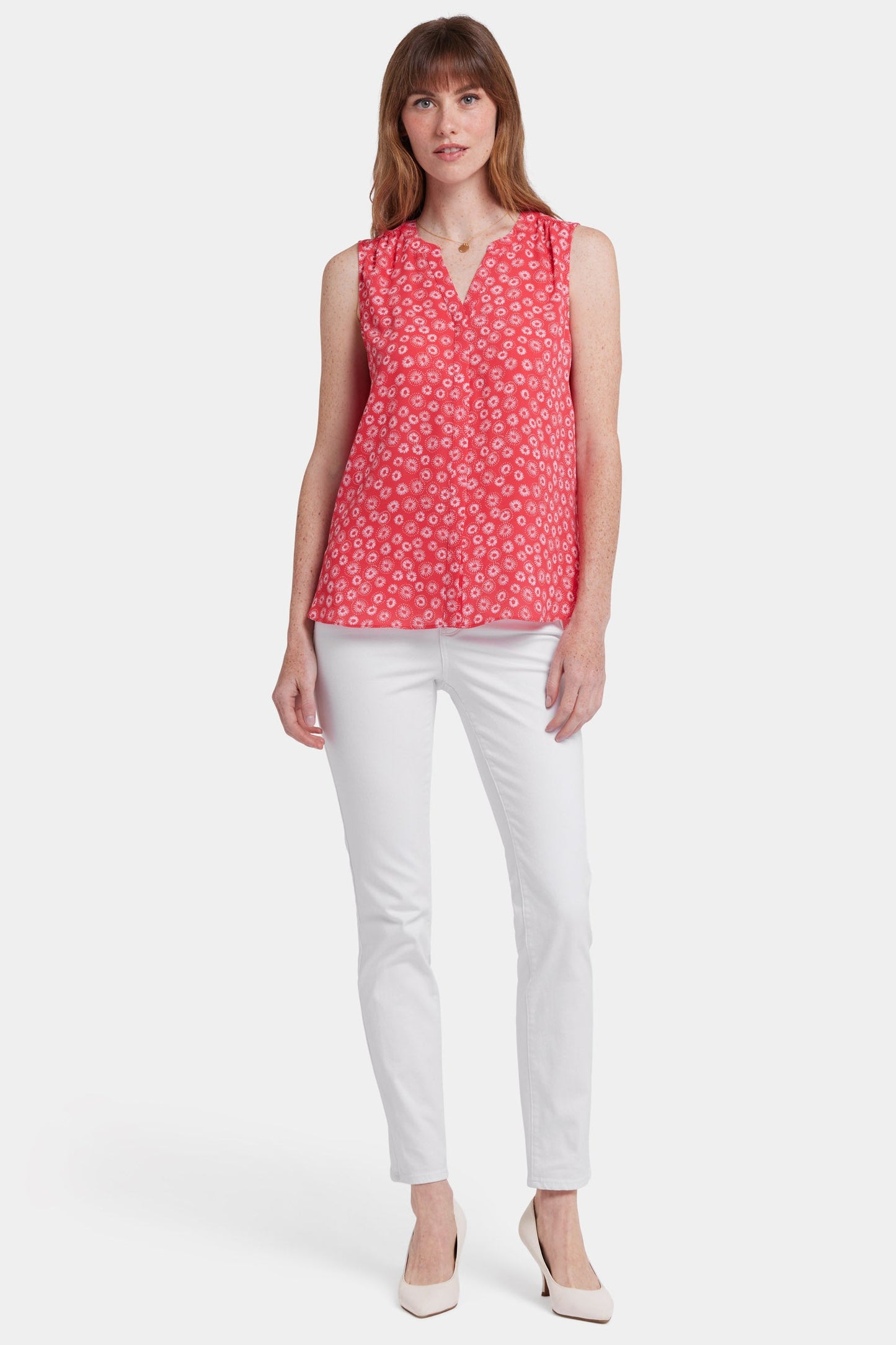 Sleeveless Pintuck Blouse - Teresita