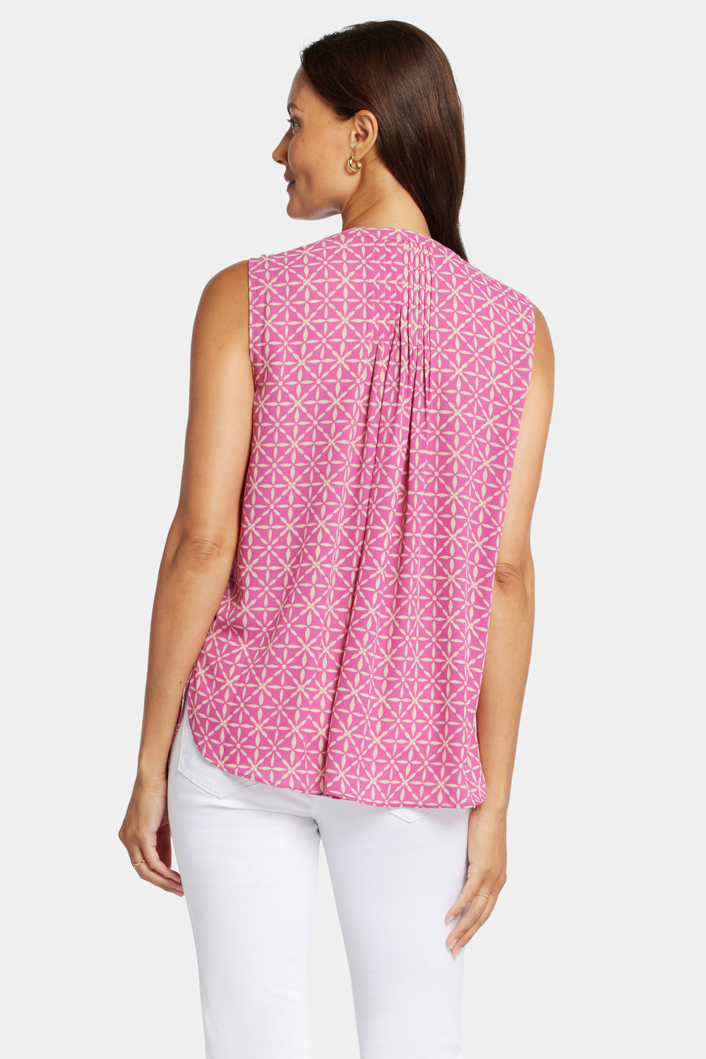 Sleeveless Pintuck Blouse - Micah