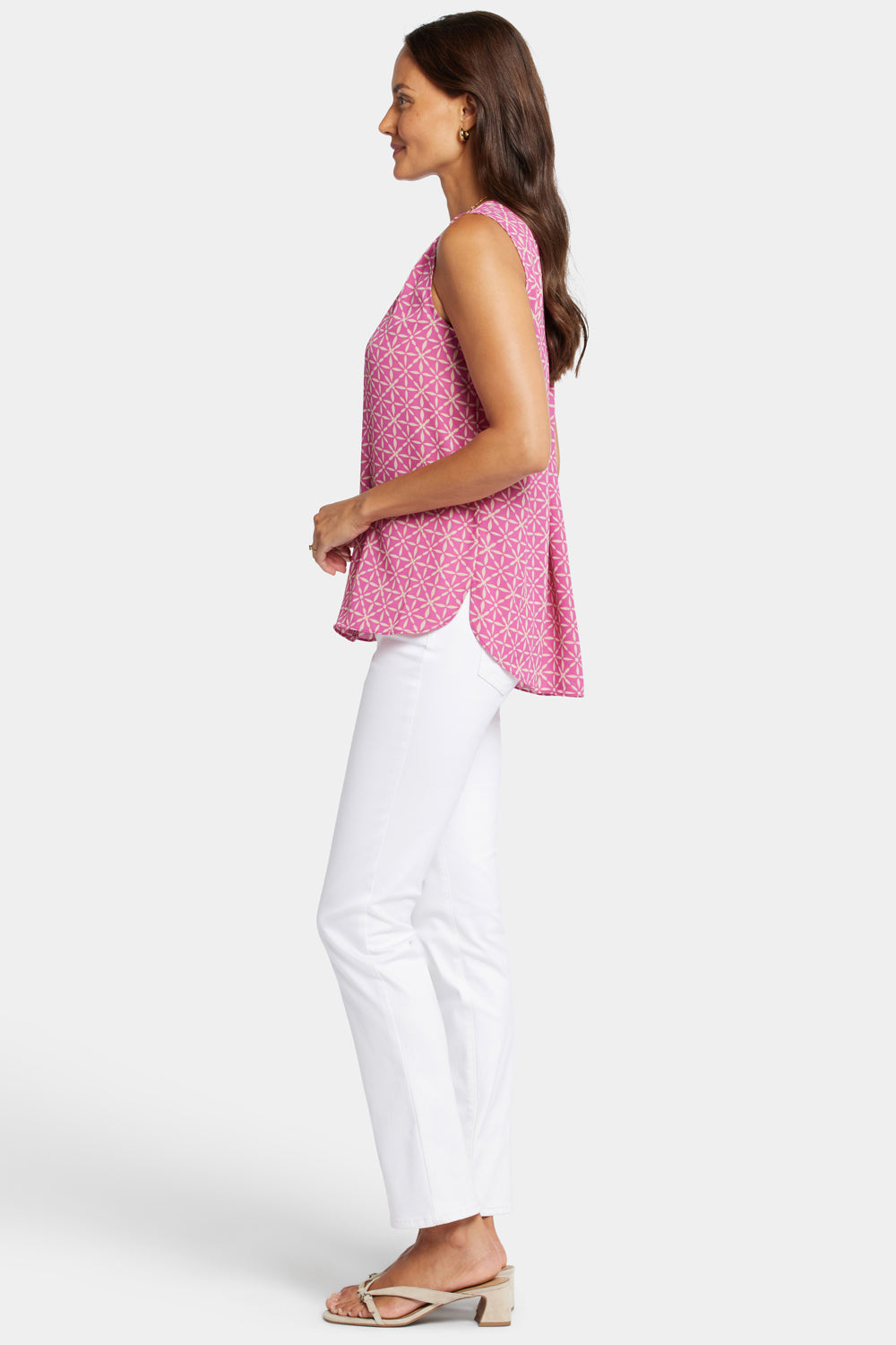 Sleeveless Pintuck Blouse - Micah