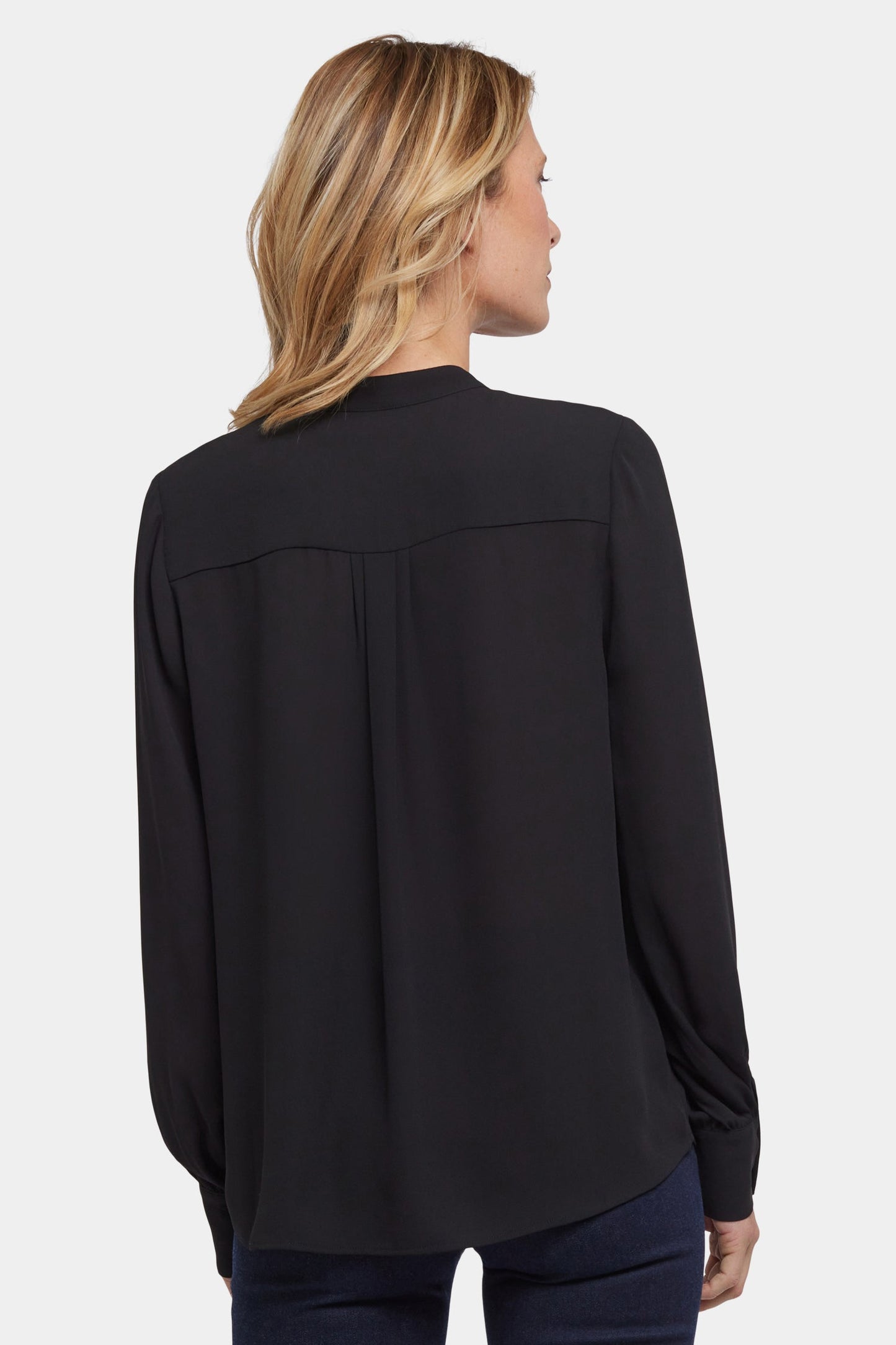 Tie-Neck Blouse - Black
