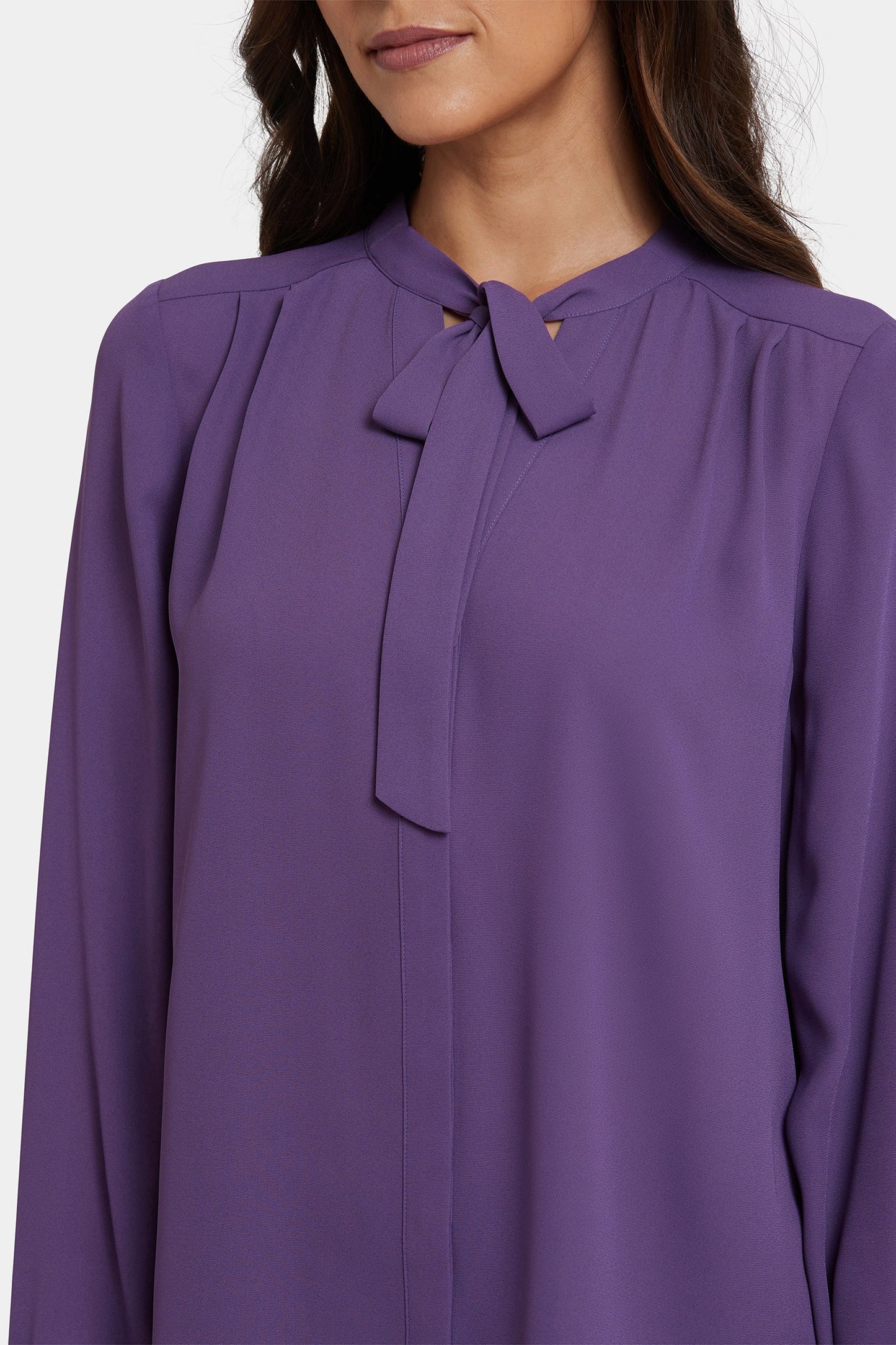 Tie-Neck Blouse - Grape Royale