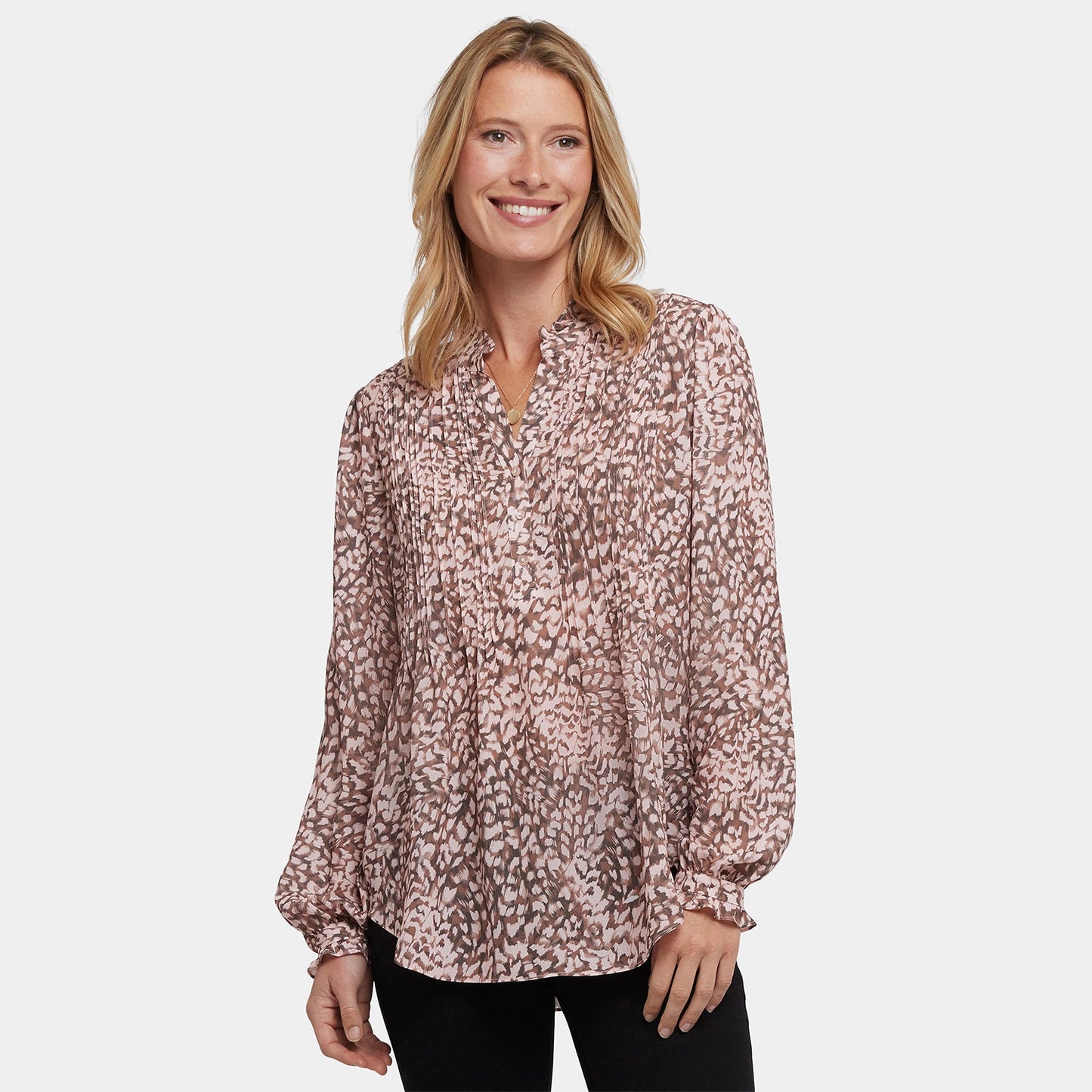 Pleated Front Tunic - Delacroix