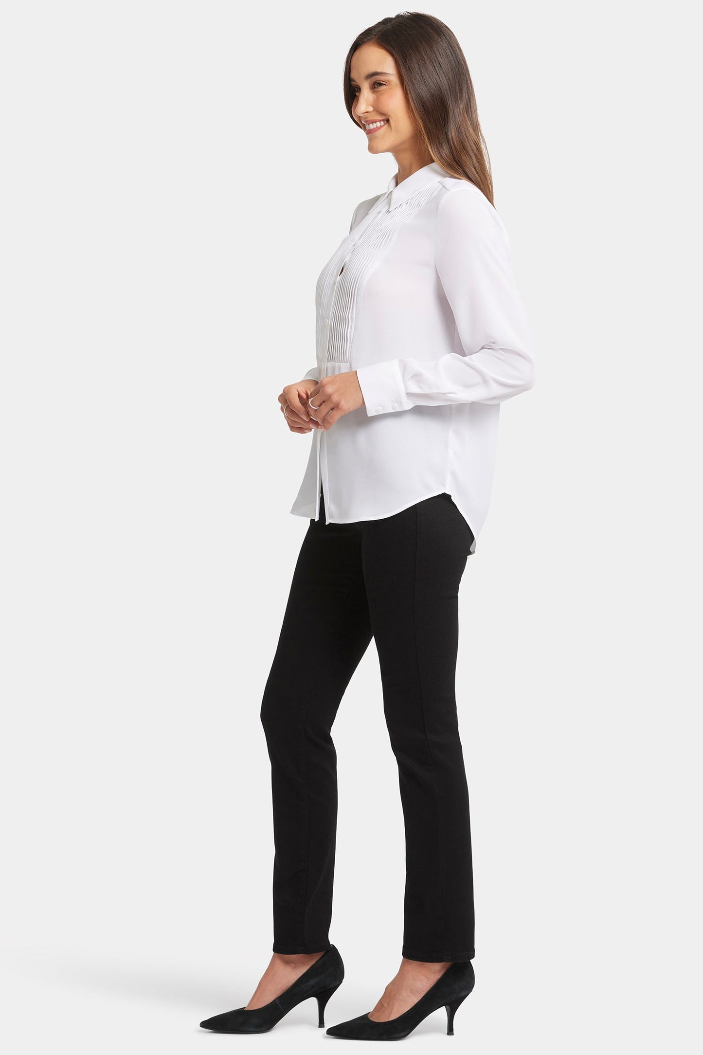Tuxedo Blouse - Optic White