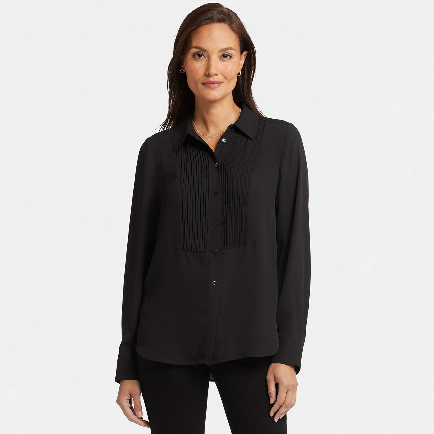 Tuxedo Blouse - Black