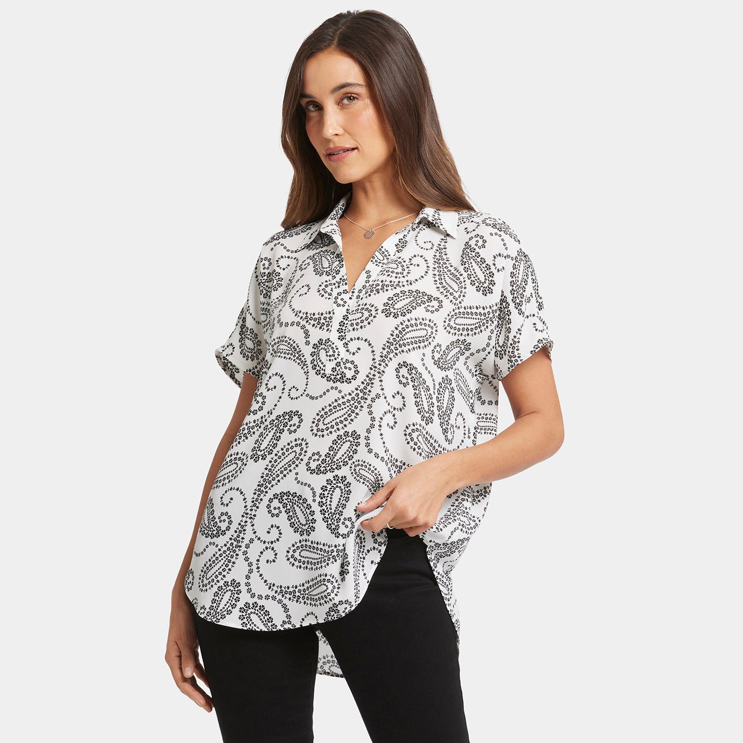 Becky Short Sleeved Blouse - Paislyn
