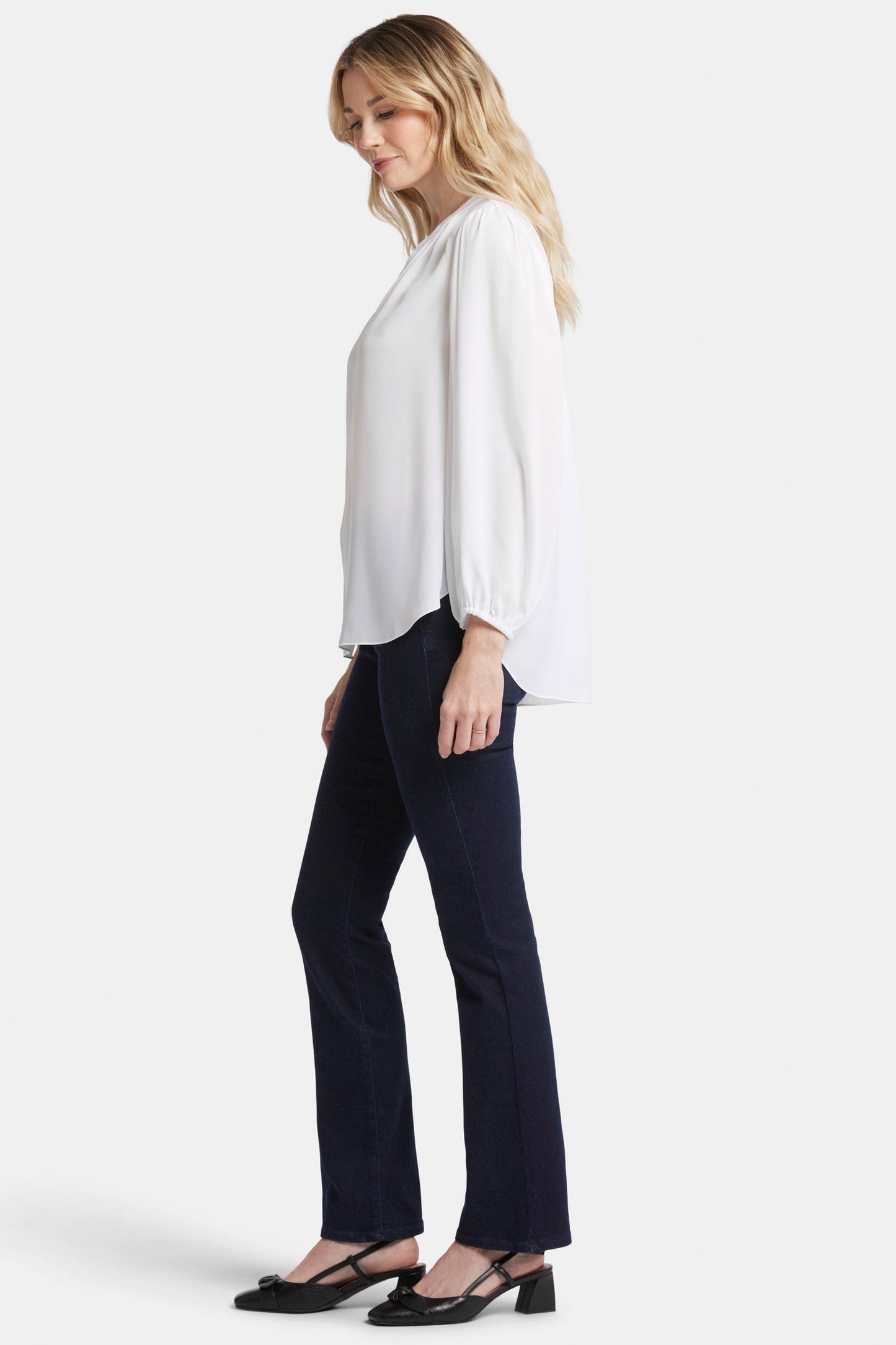 Puff Sleeve Popover Top - Optic White