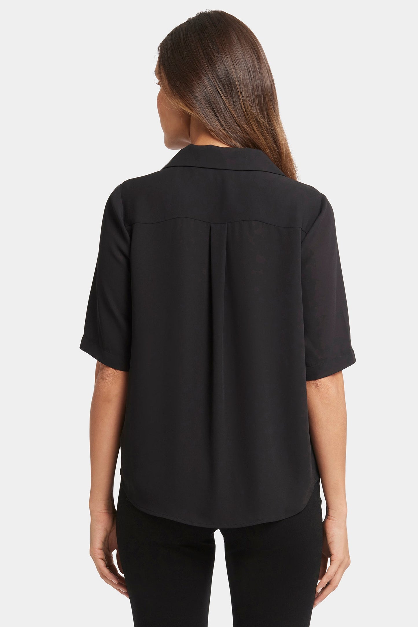 Gabrielle Short Sleeved Blouse - Black