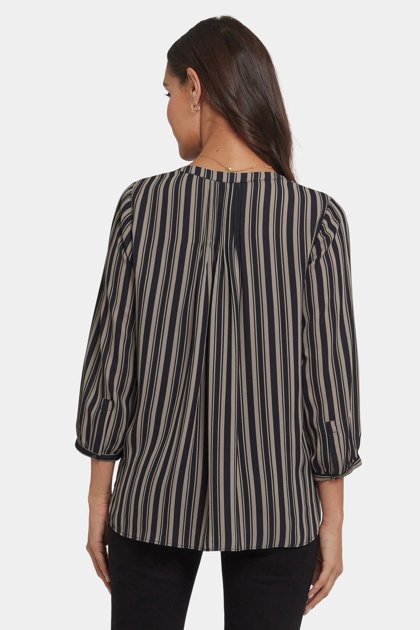 Pintuck Blouse - Benoit Stripe
