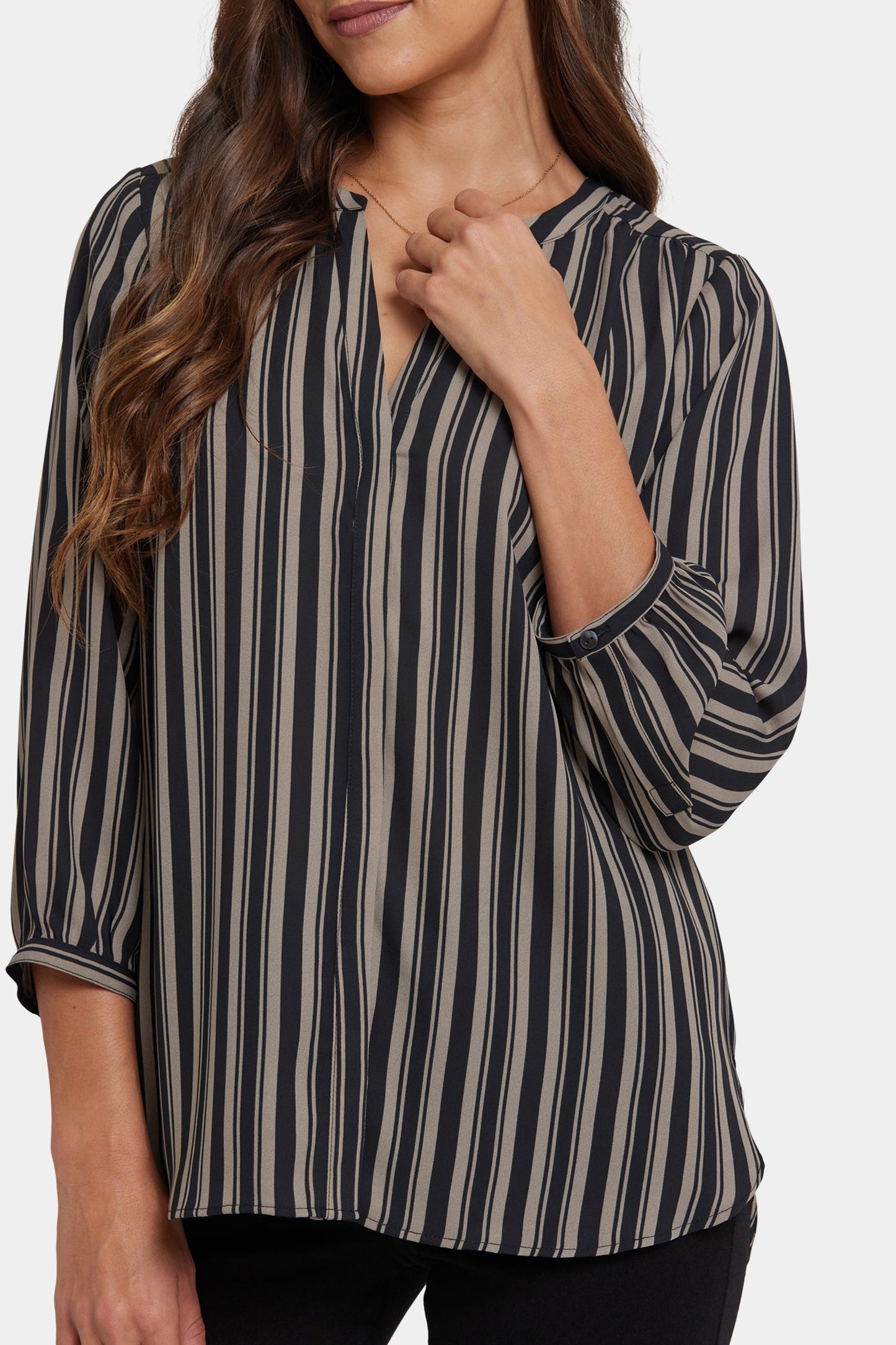 Pintuck Blouse - Benoit Stripe