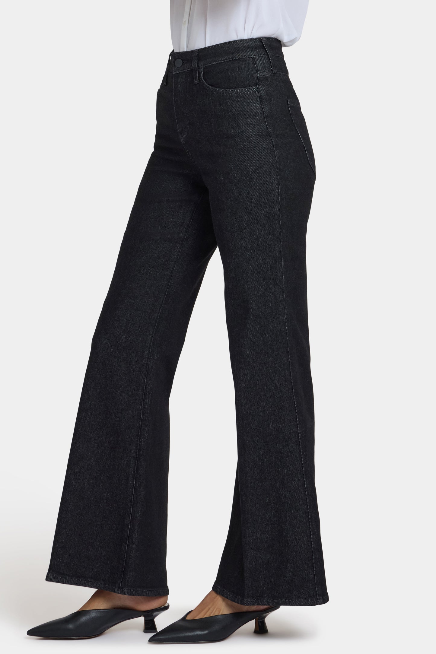 Mia Palazzo Jeans - Black Rinse