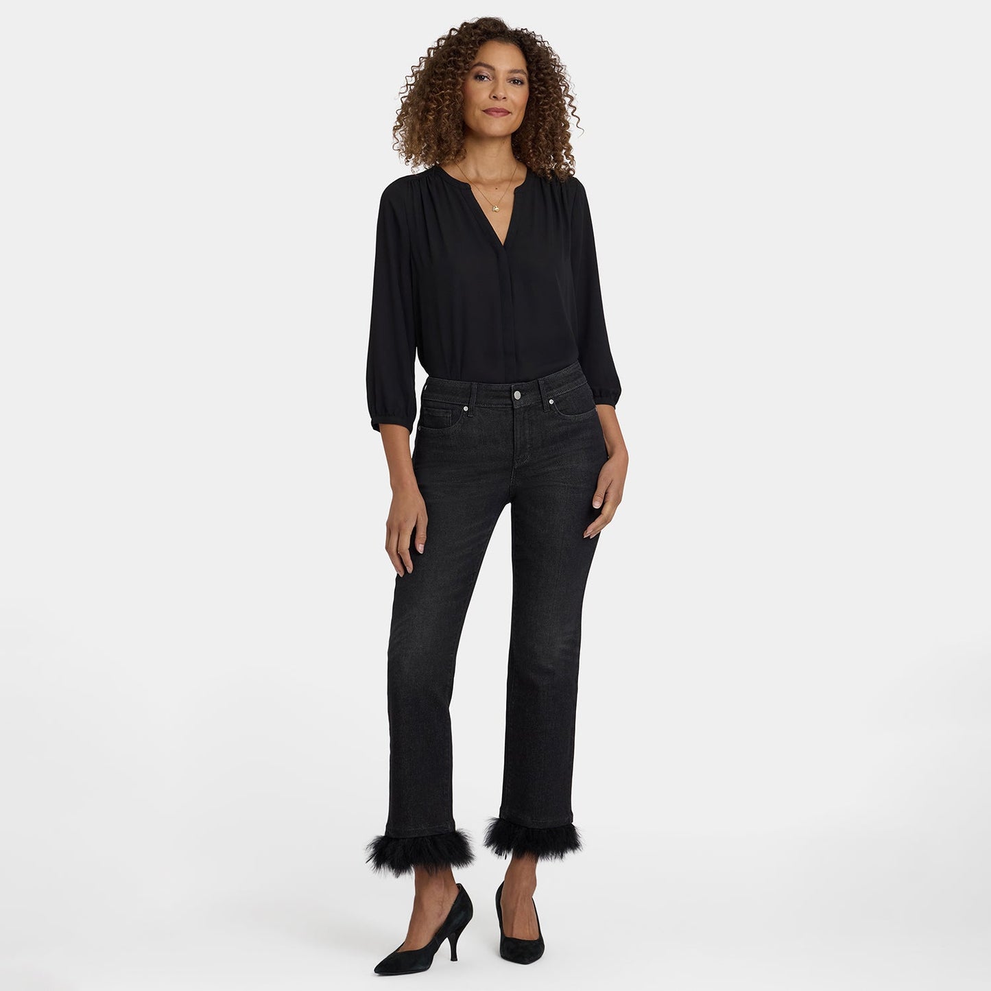 Marilyn Straight Ankle Jeans - French Nightfall