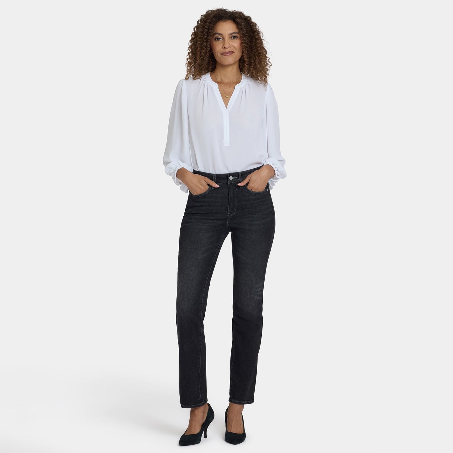 Marilyn Straight Jeans - Paris Lights