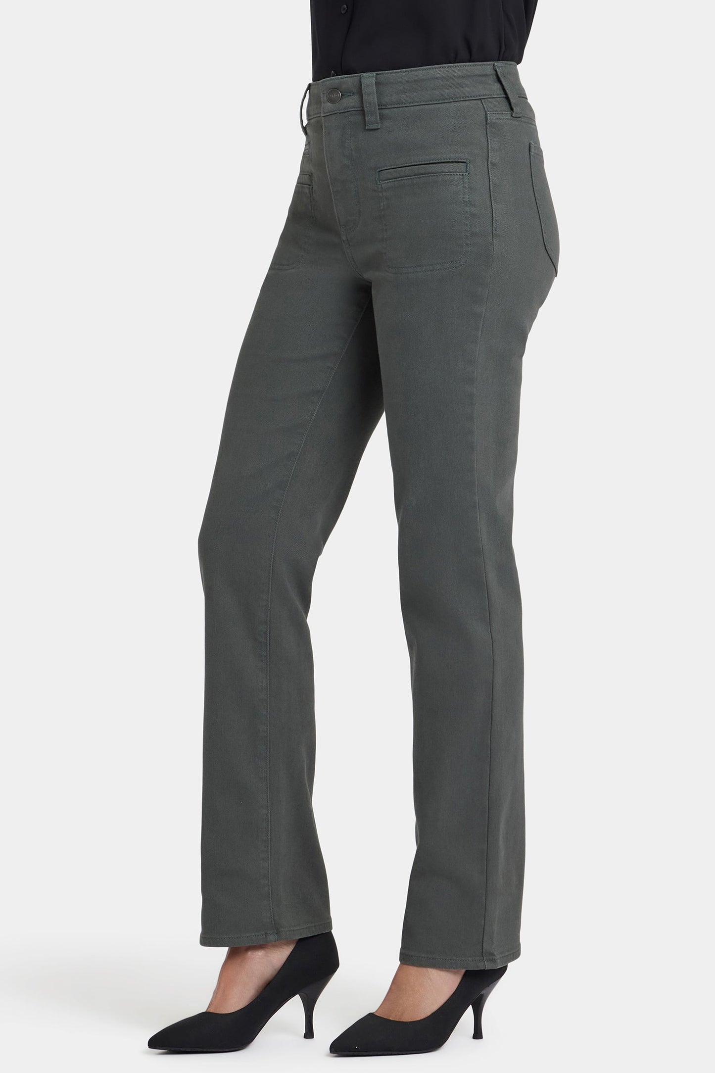 Marilyn Straight Jeans - True Olive