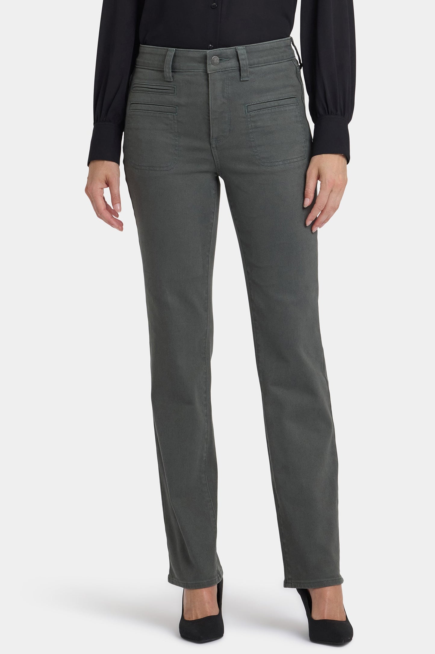 Marilyn Straight Jeans - True Olive