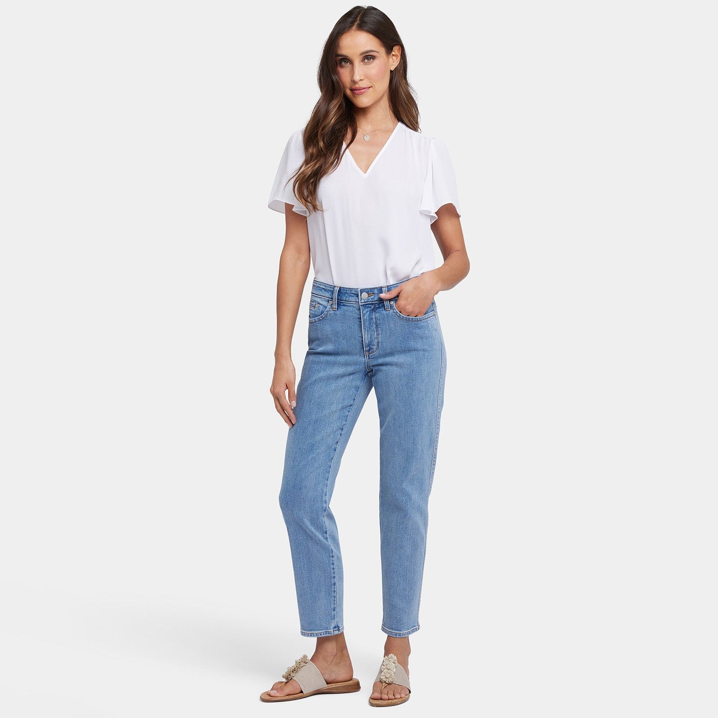 Stella Tapered Ankle Jeans - Minorca Isle