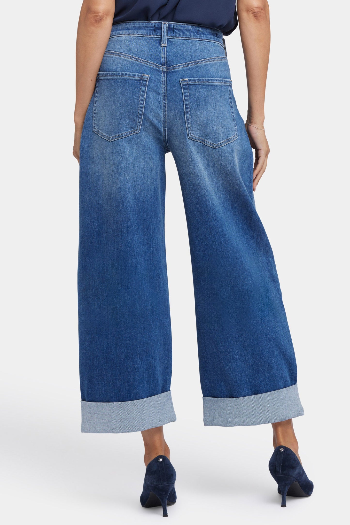 Renee Baggy Wide Leg Jeans - Picasso Lake