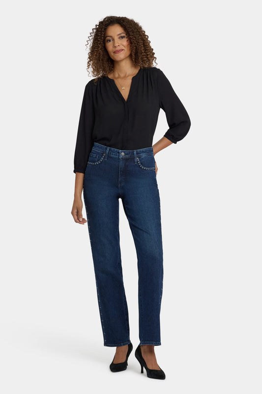 Brooke Loose Straight Jeans - Louvre Sapphire