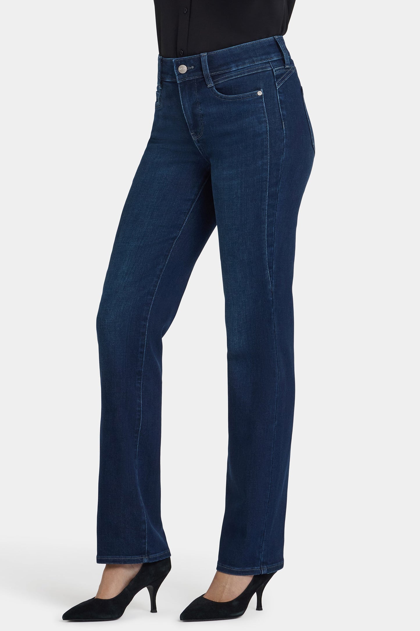 Marilyn Straight Jeans - Blackened Blue