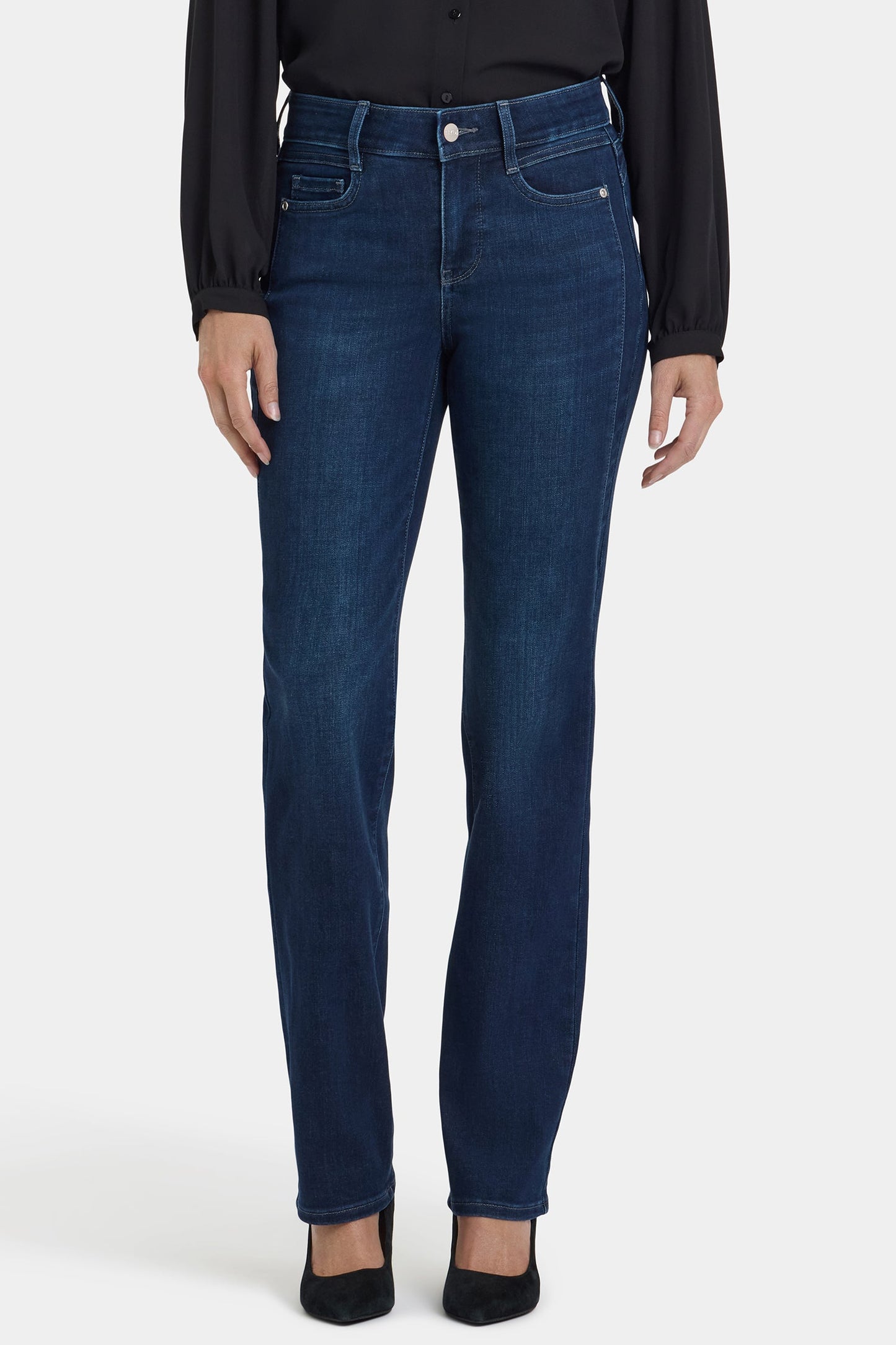 Marilyn Straight Jeans - Blackened Blue