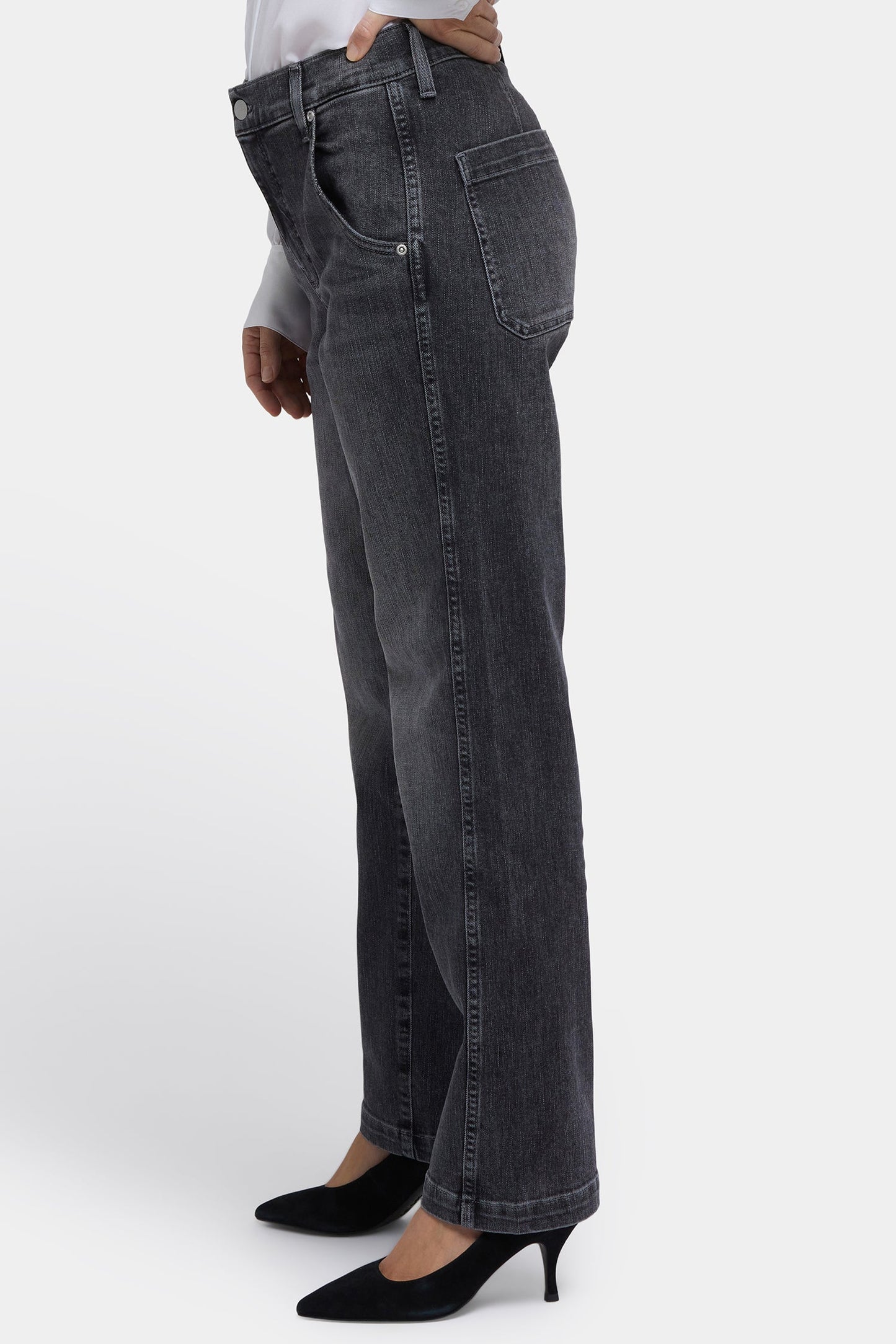 Brooke Loose Straight Jeans - Vintage Noir