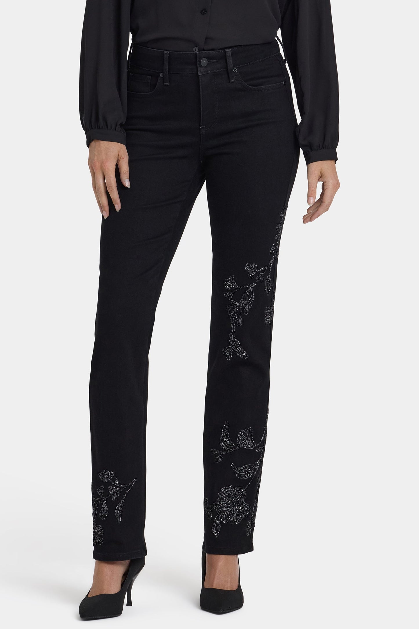 Marilyn Straight Jeans - Black Rinse