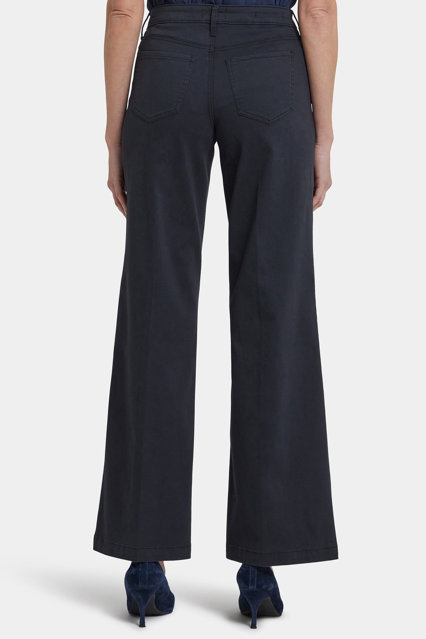 Teresa Wide Leg Jeans - Washed Black