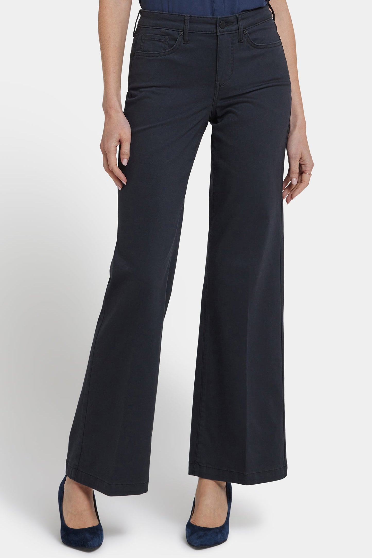 Teresa Wide Leg Jeans - Washed Black