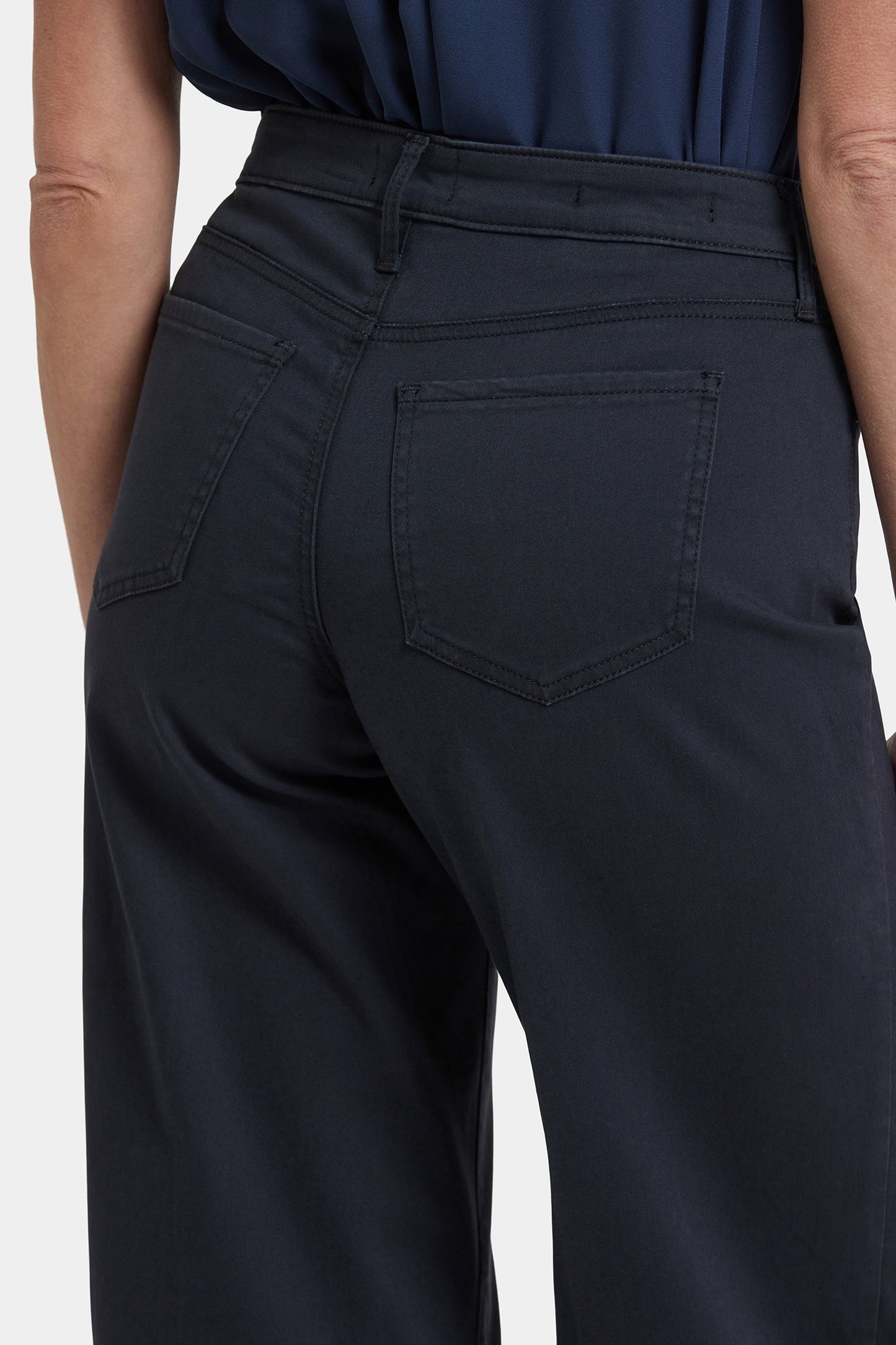 Teresa Wide Leg Jeans - Washed Black