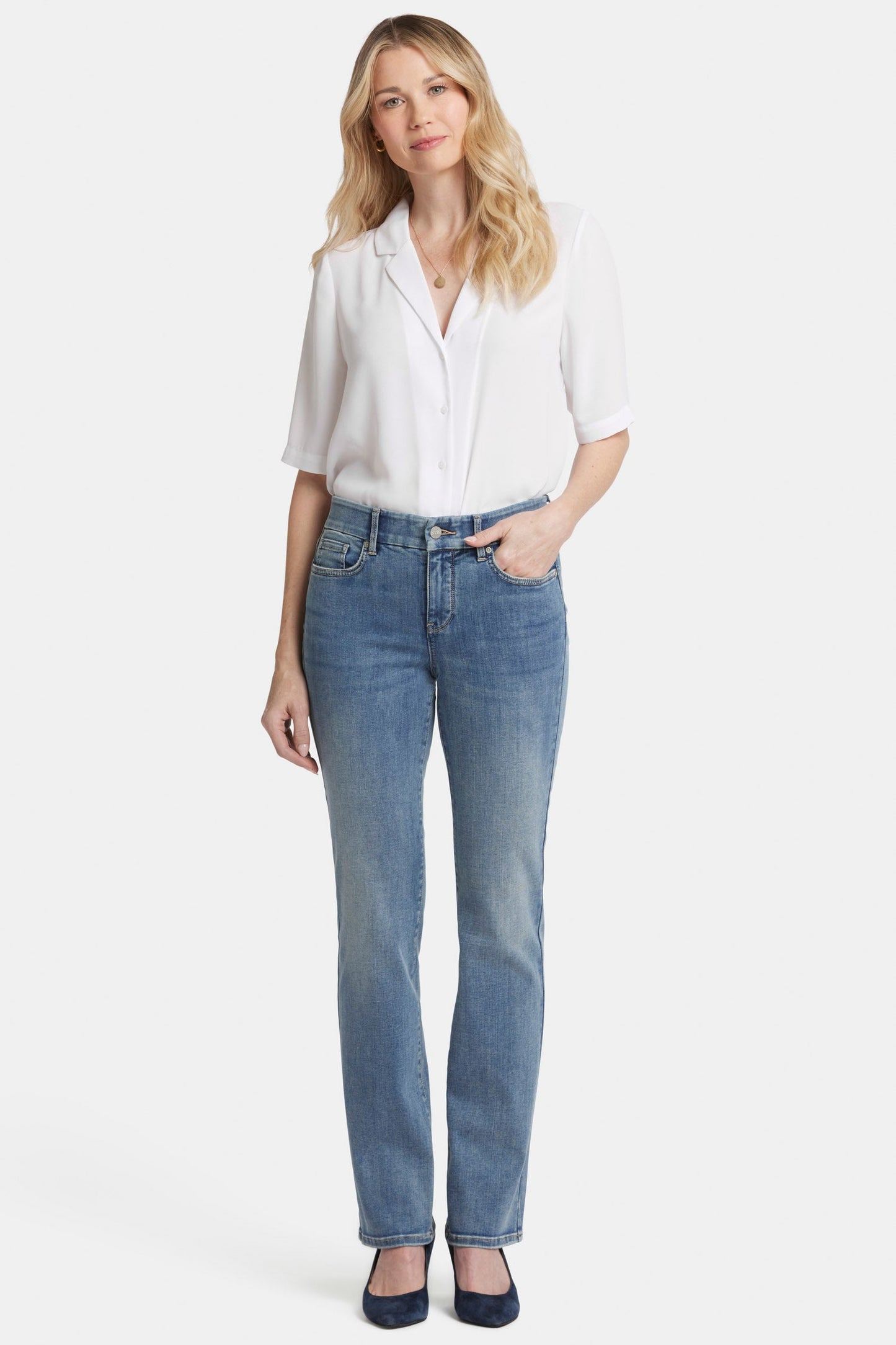 Waist-Match™ Marilyn Straight Jeans - Indigo Stream