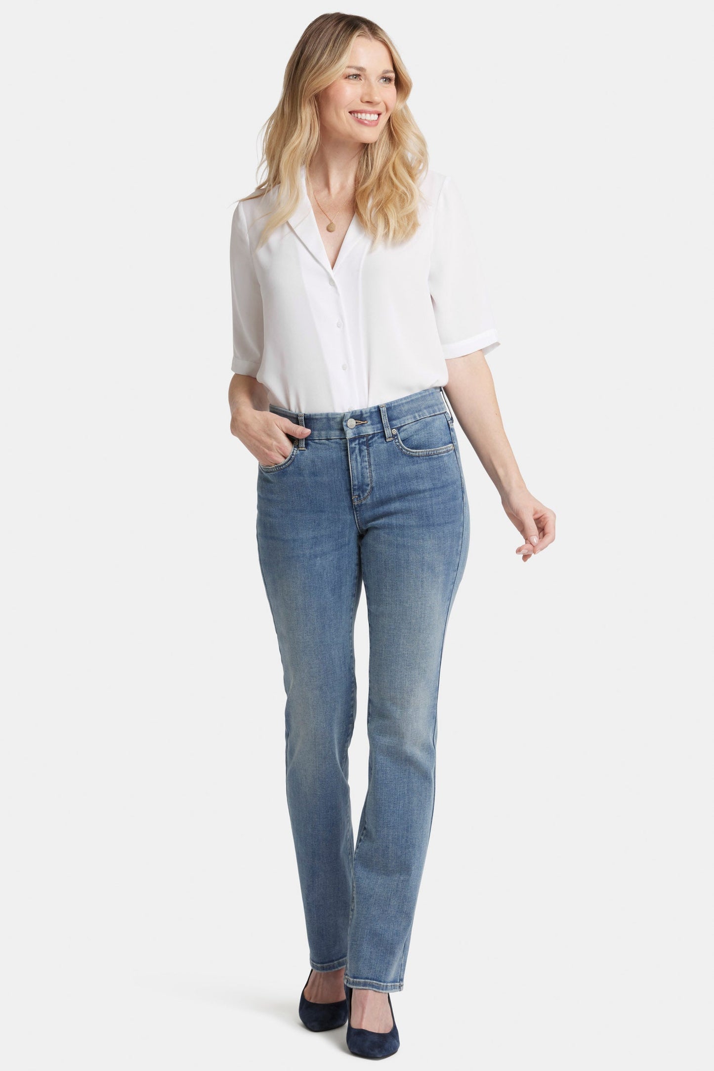 Waist-Match™ Marilyn Straight Jeans - Indigo Stream