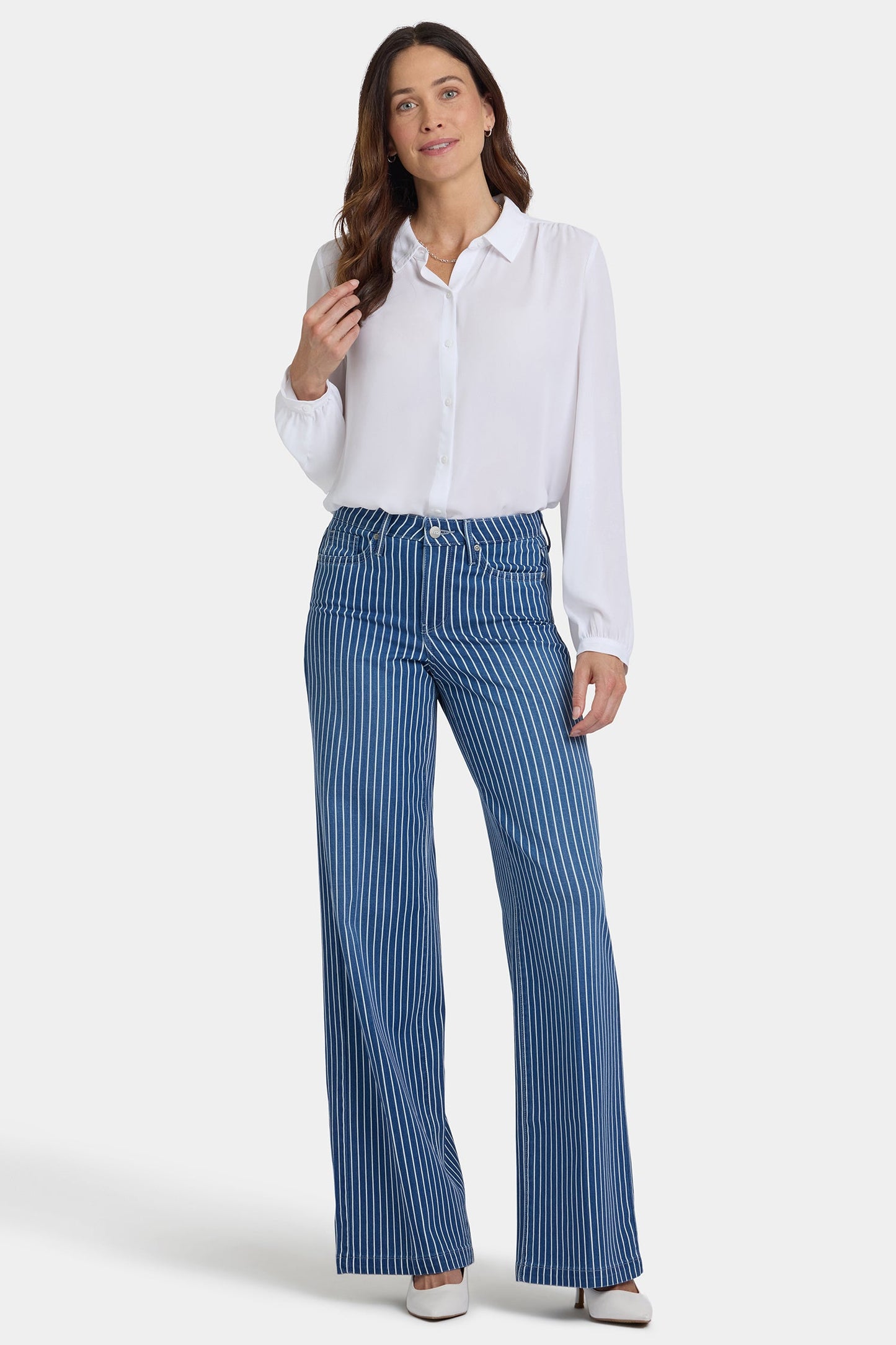 Teresa Wide Leg Jeans - Marseille Stripe