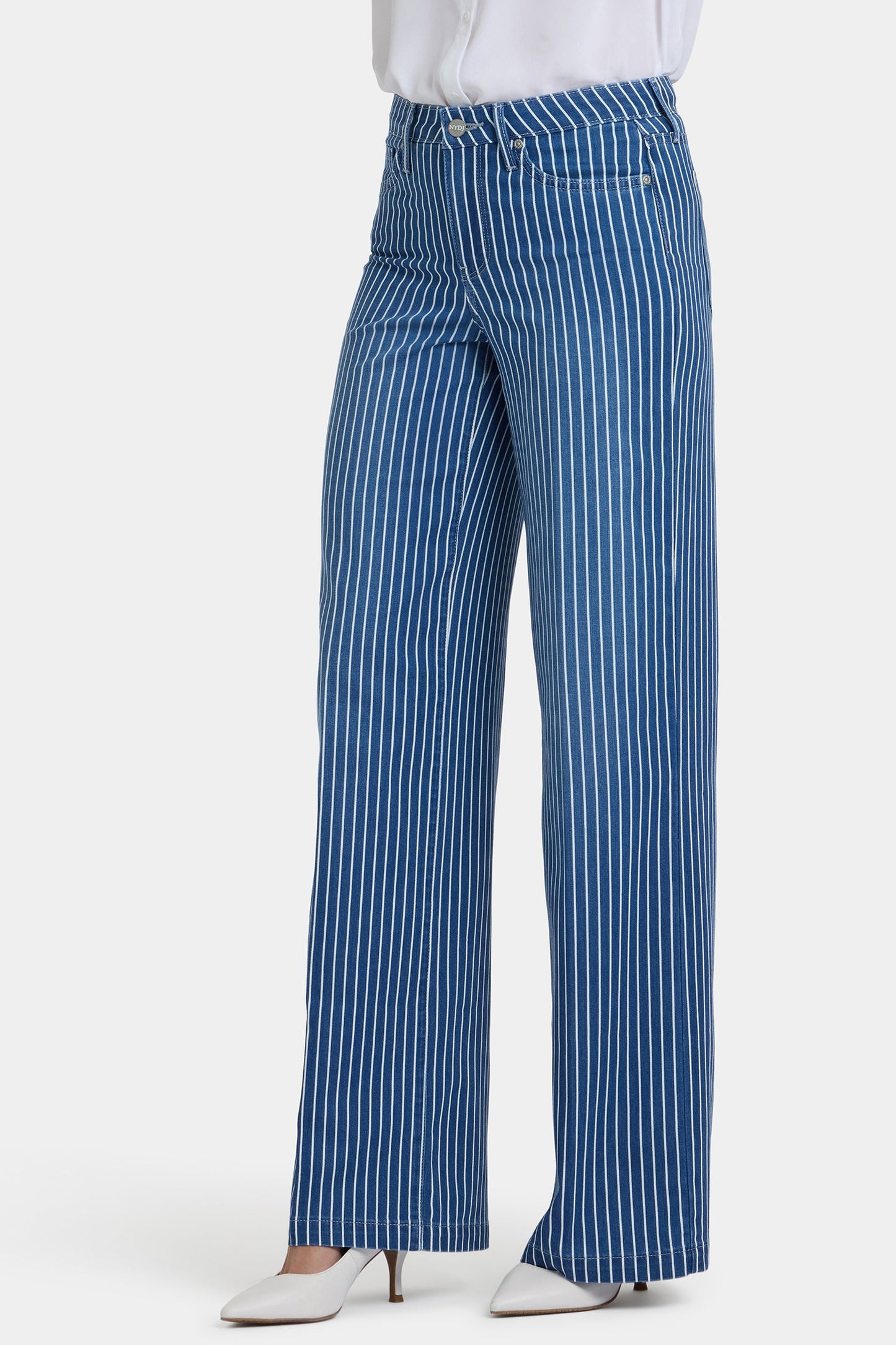 Teresa Wide Leg Jeans - Marseille Stripe