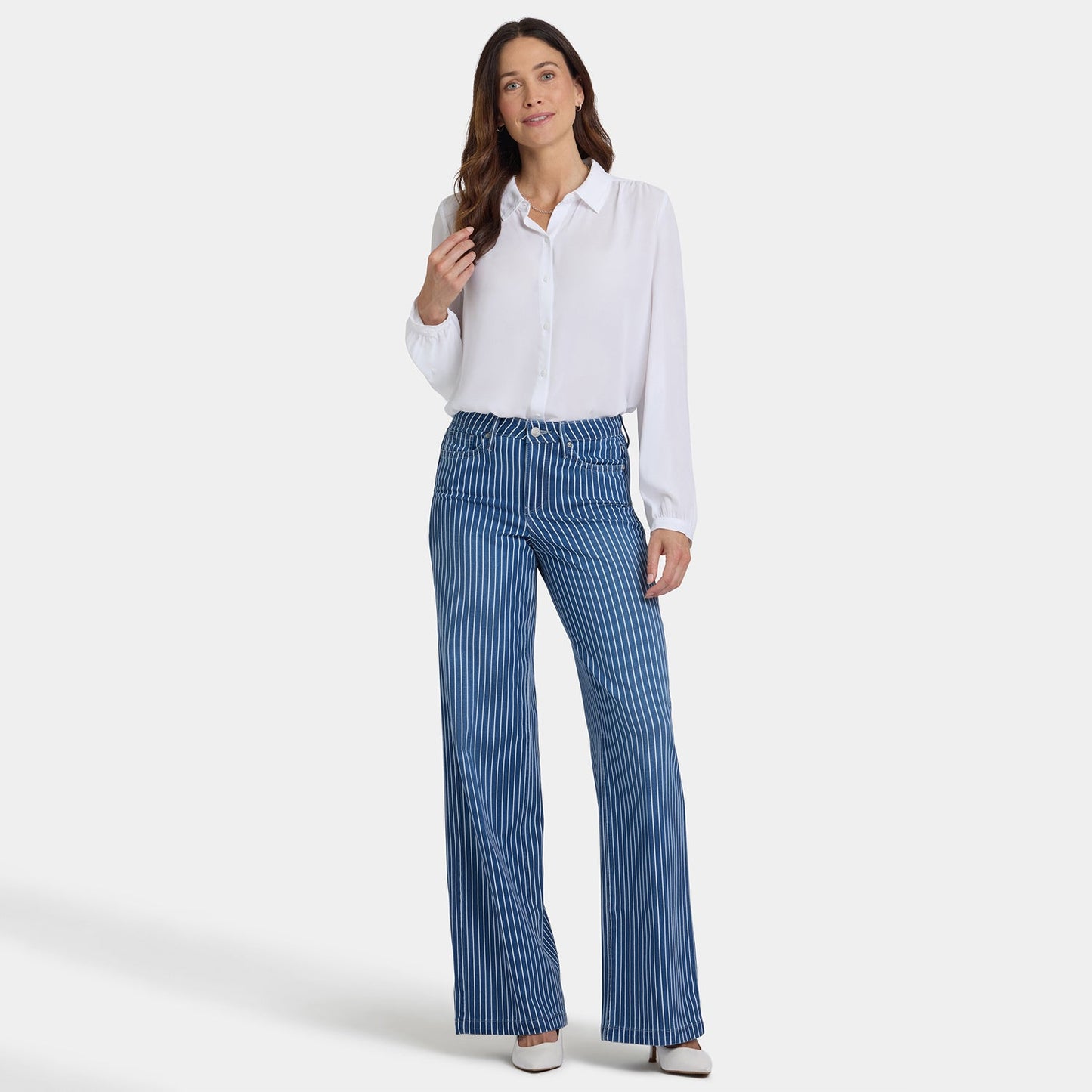 Teresa Wide Leg Jeans - Marseille Stripe